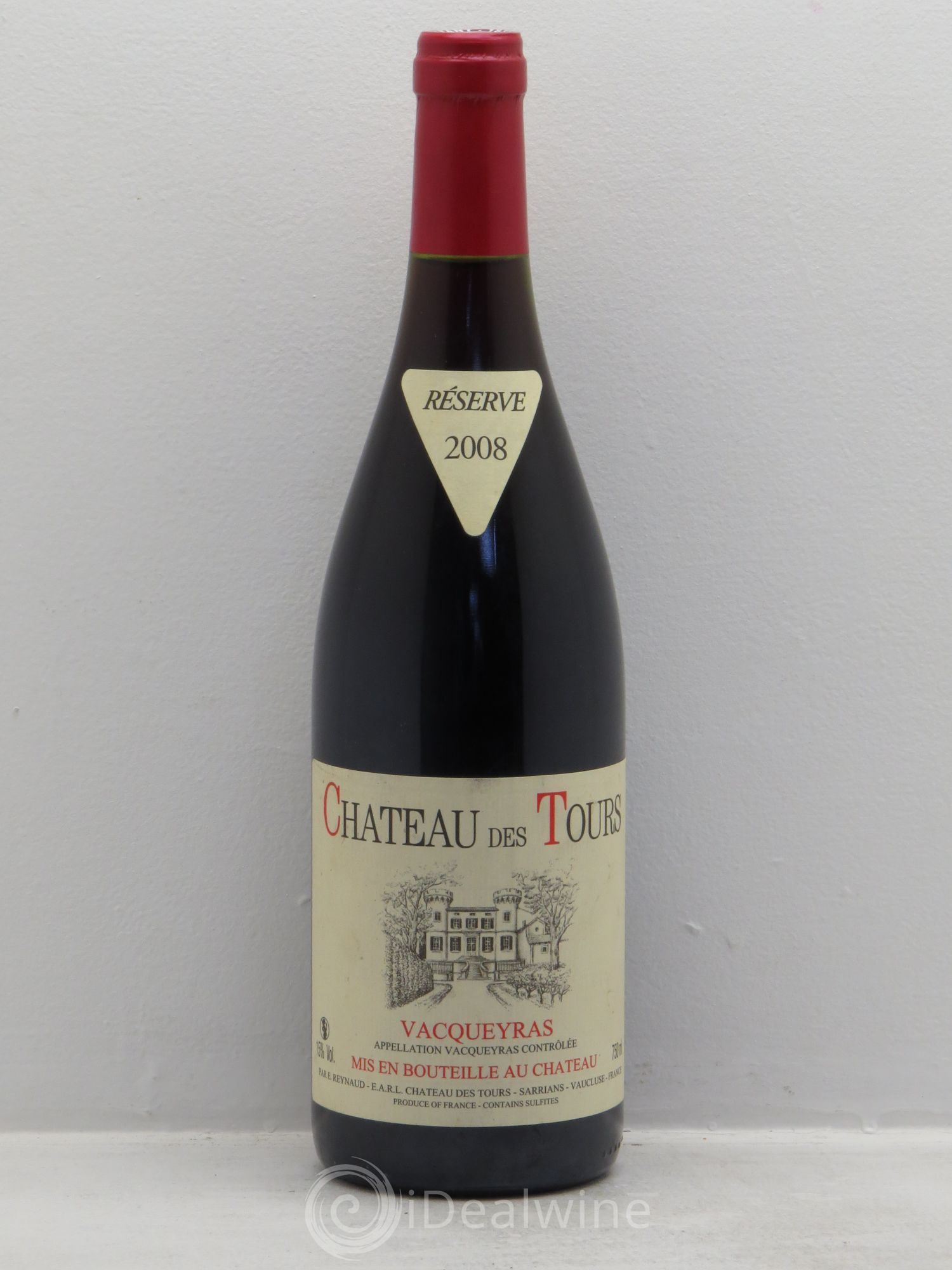 Vacqueyras Château des Tours Emmanuel Reynaud 2008 - Lot de 1 bouteille - 0