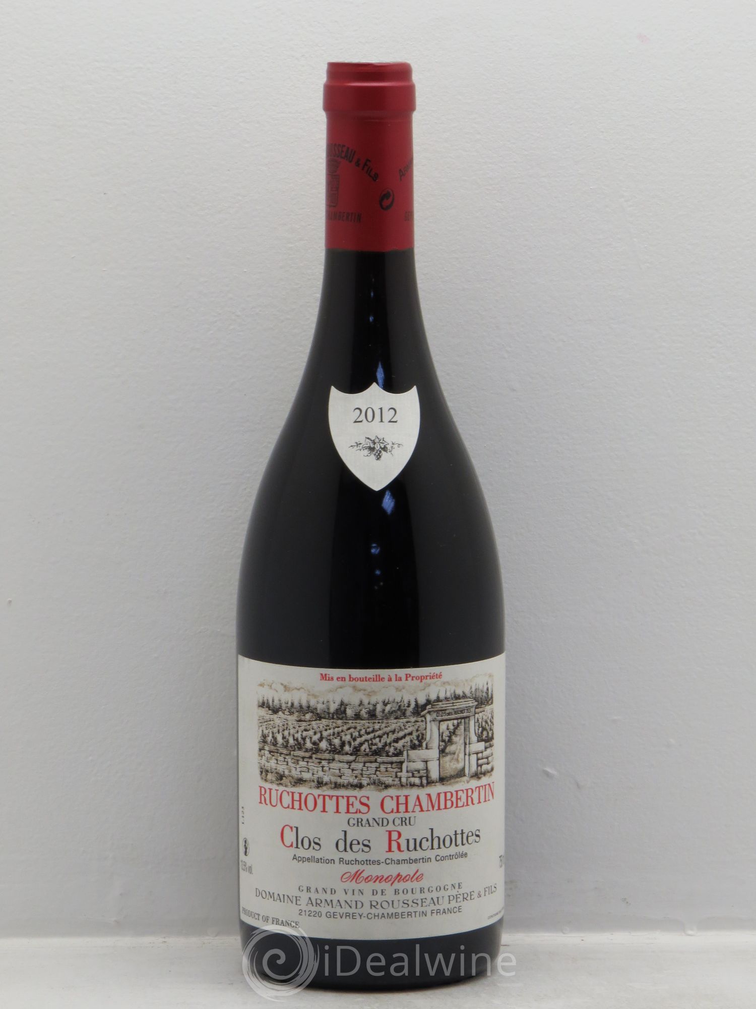 Ruchottes-Chambertin Grand Cru Clos des Ruchottes Armand Rousseau (Domaine) 2012 - Lot of 1 bottle - 0