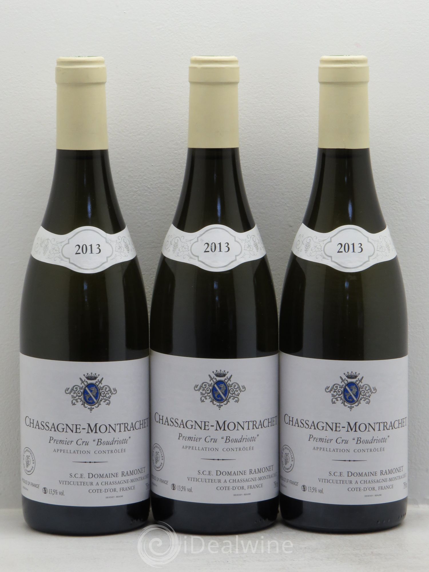 Chassagne-Montrachet 1er Cru Boudriotte Ramonet (Domaine) 2013 - Lot de 3 bouteilles - 0