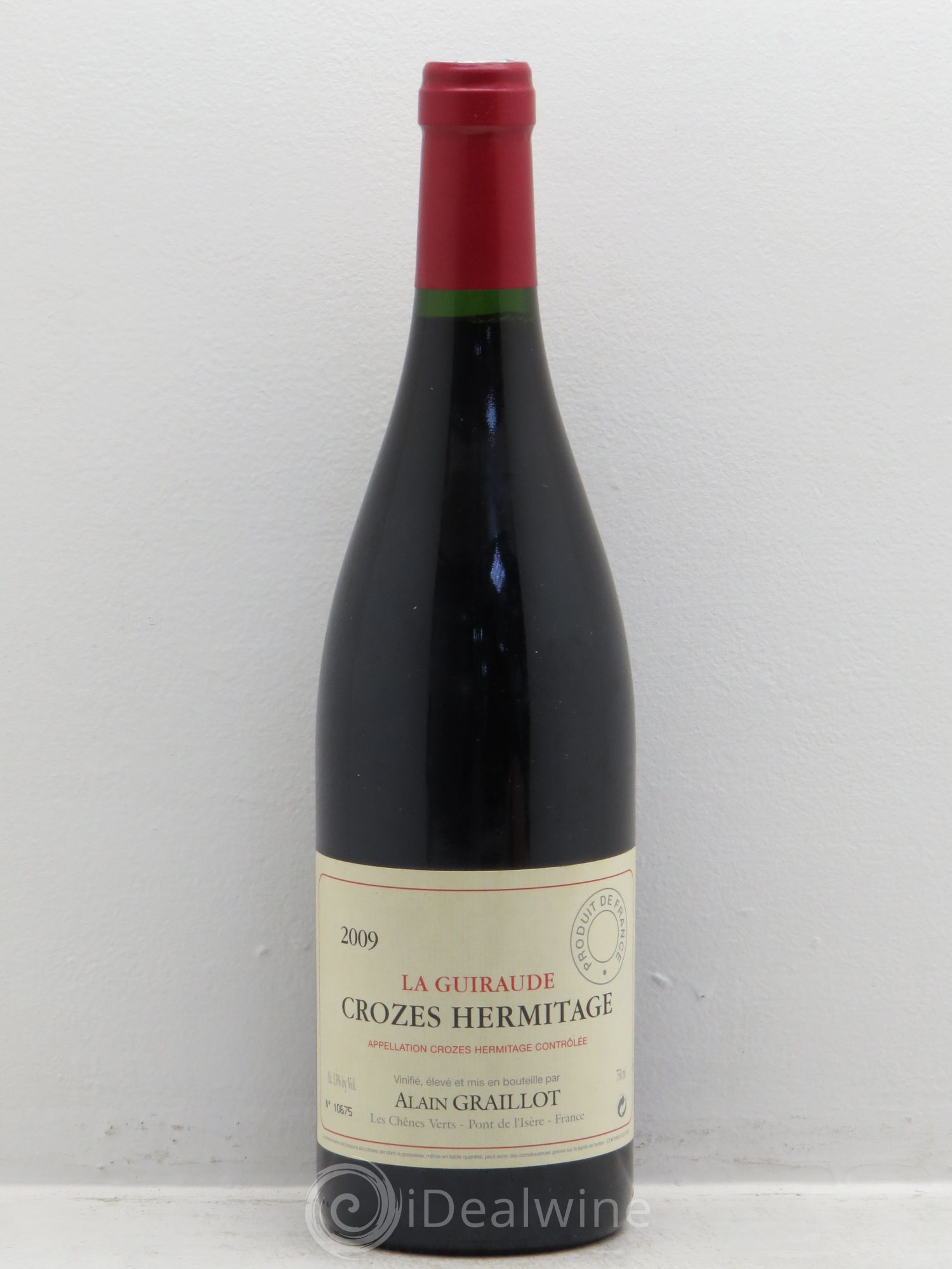 Crozes-Hermitage La Guiraude Domaine Graillot 2009 - Lot de 1 bouteille - 0