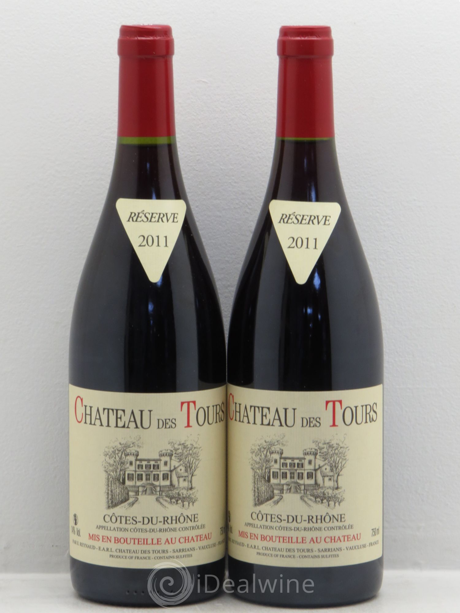 Côtes-du-Rhône Château des Tours Emmanuel Reynaud 2011 - Lot de 2 bouteilles - 0