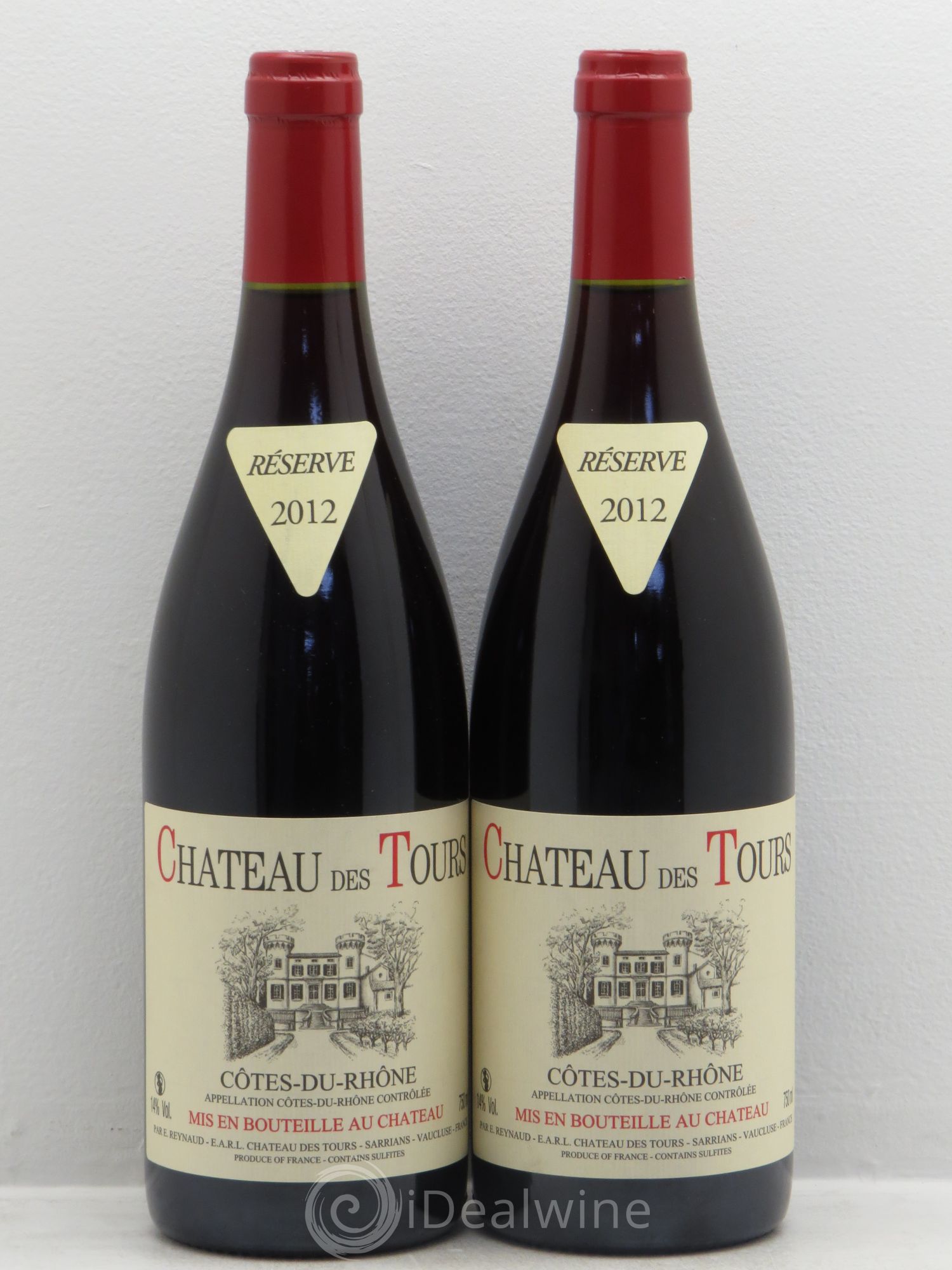 Côtes-du-Rhône Château des Tours Emmanuel Reynaud 2012 - Lot de 2 bouteilles - 0