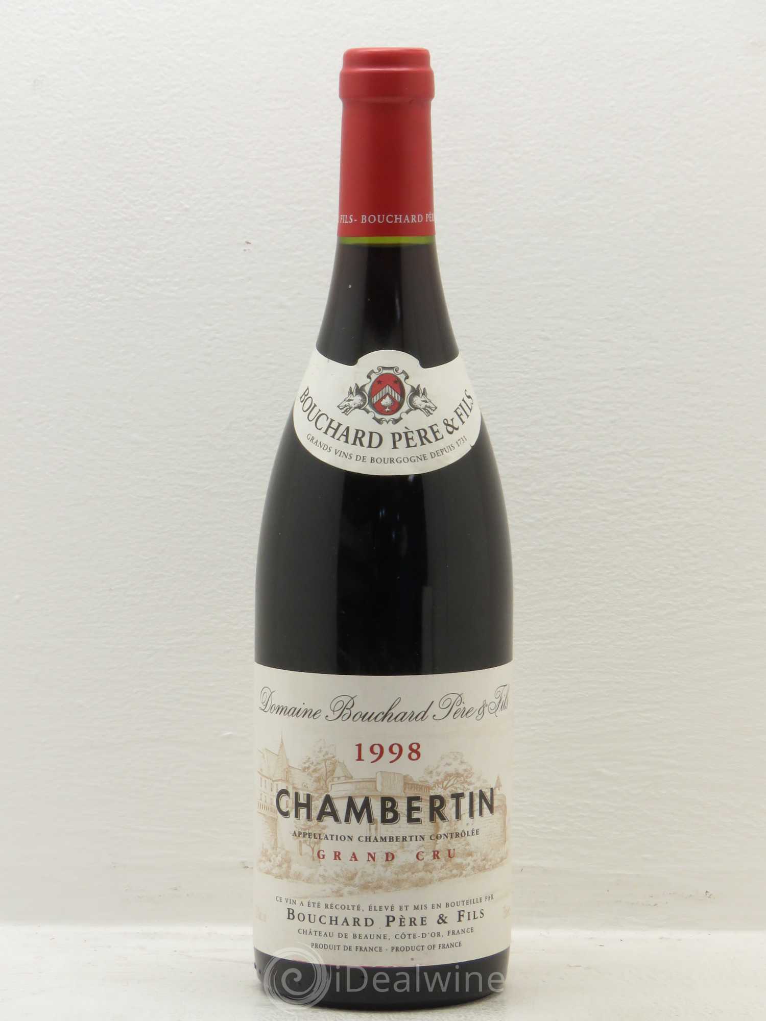 Chambertin Grand Cru Bouchard Père & Fils 1998 - Lot de 1 bouteille - 0