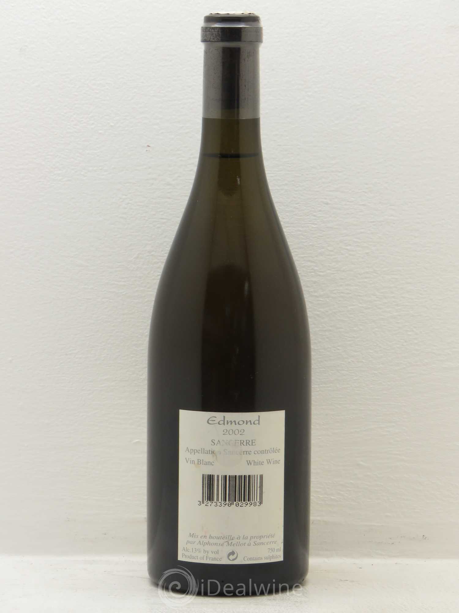 Sancerre Cuvée Edmond Alphonse Mellot 2002 - Lot de 1 bouteille - 1