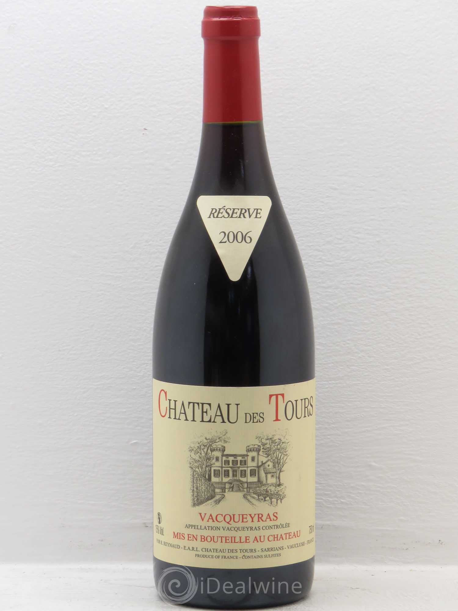 Vacqueyras Château des Tours Emmanuel Reynaud 2006 - Lot de 1 bouteille - 0