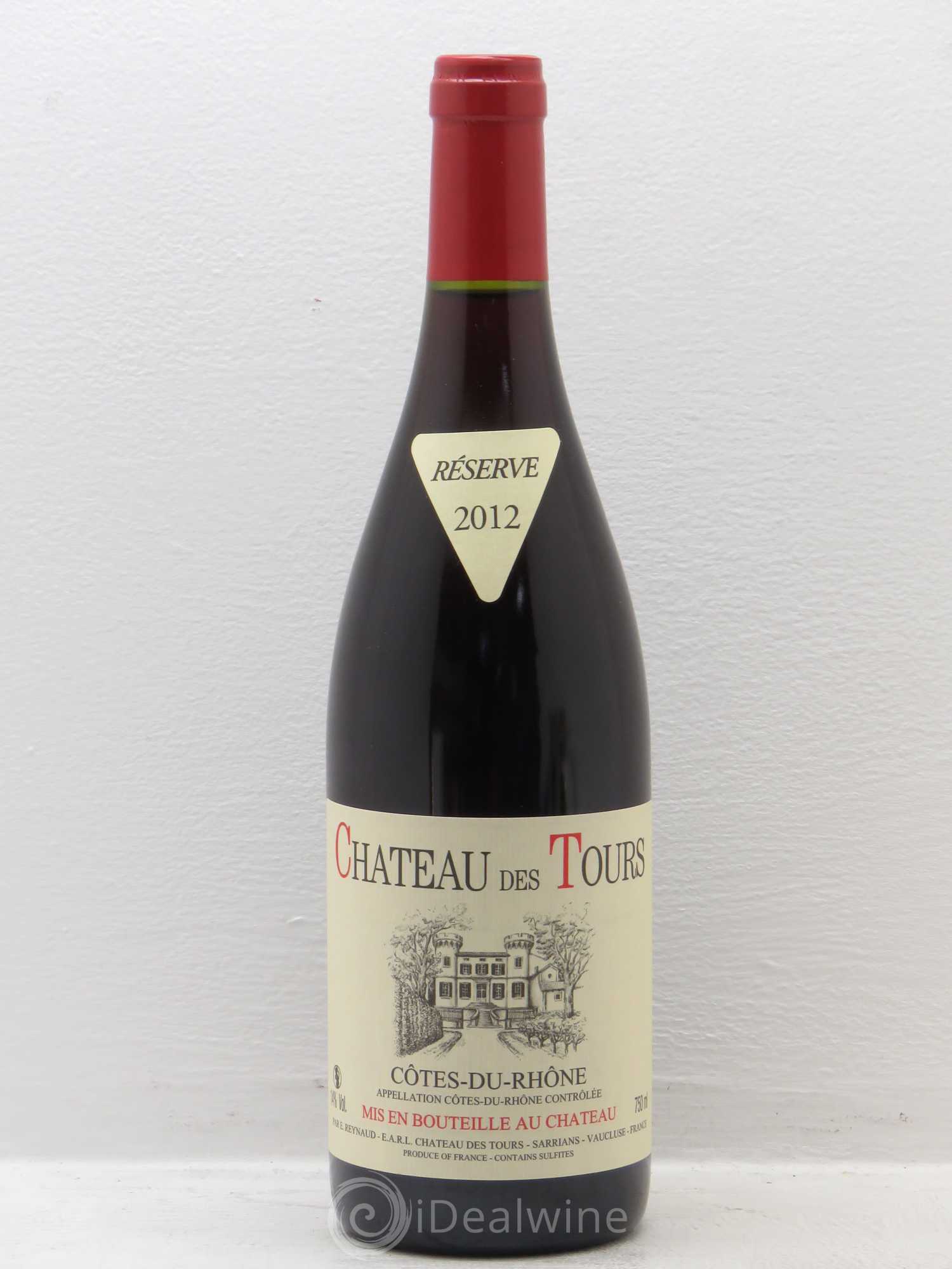 Côtes-du-Rhône Château des Tours Emmanuel Reynaud 2012 - Lot de 1 bouteille - 0