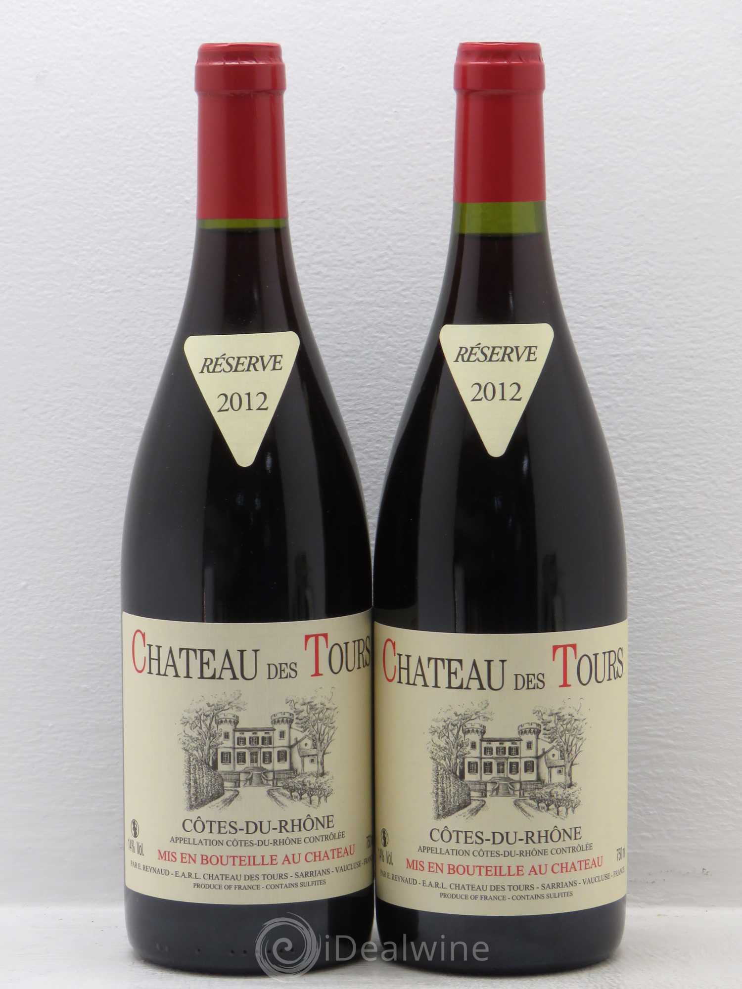 Côtes-du-Rhône Château des Tours Emmanuel Reynaud 2012 - Lot de 2 bouteilles - 0