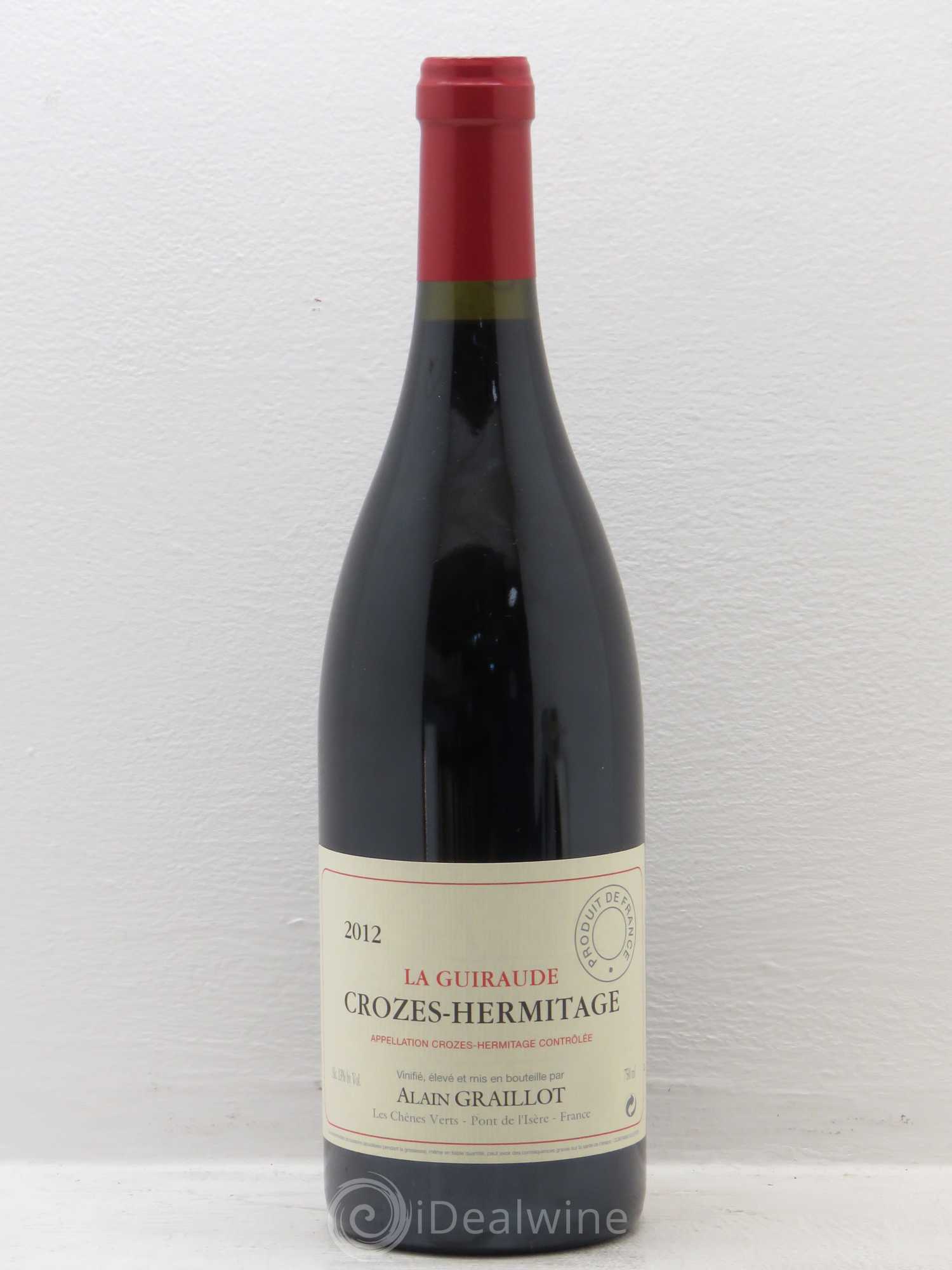 Crozes-Hermitage La Guiraude Domaine Graillot 2012 - Lot de 1 bouteille - 0