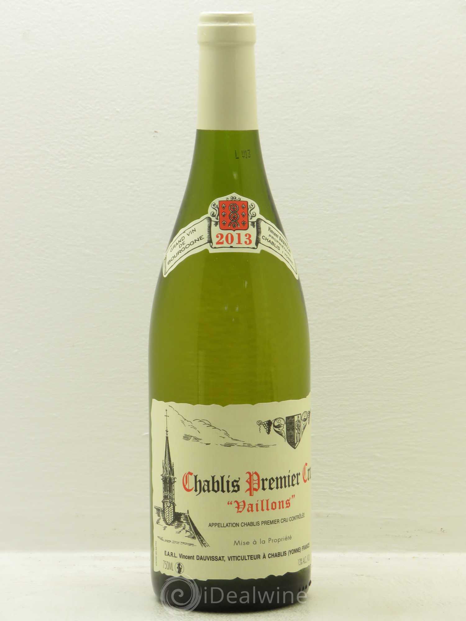 Chablis 1er Cru Vaillons Vincent Dauvissat (Domaine) 2013 - Lot de 1 bouteille - 0