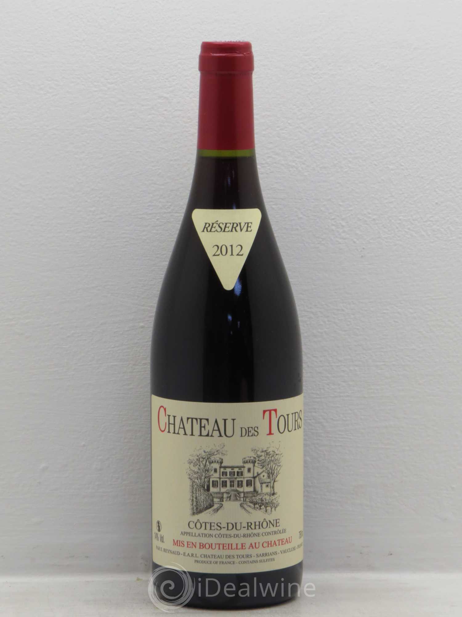 Côtes-du-Rhône Château des Tours Emmanuel Reynaud 2012 - Lot de 1 bouteille - 0