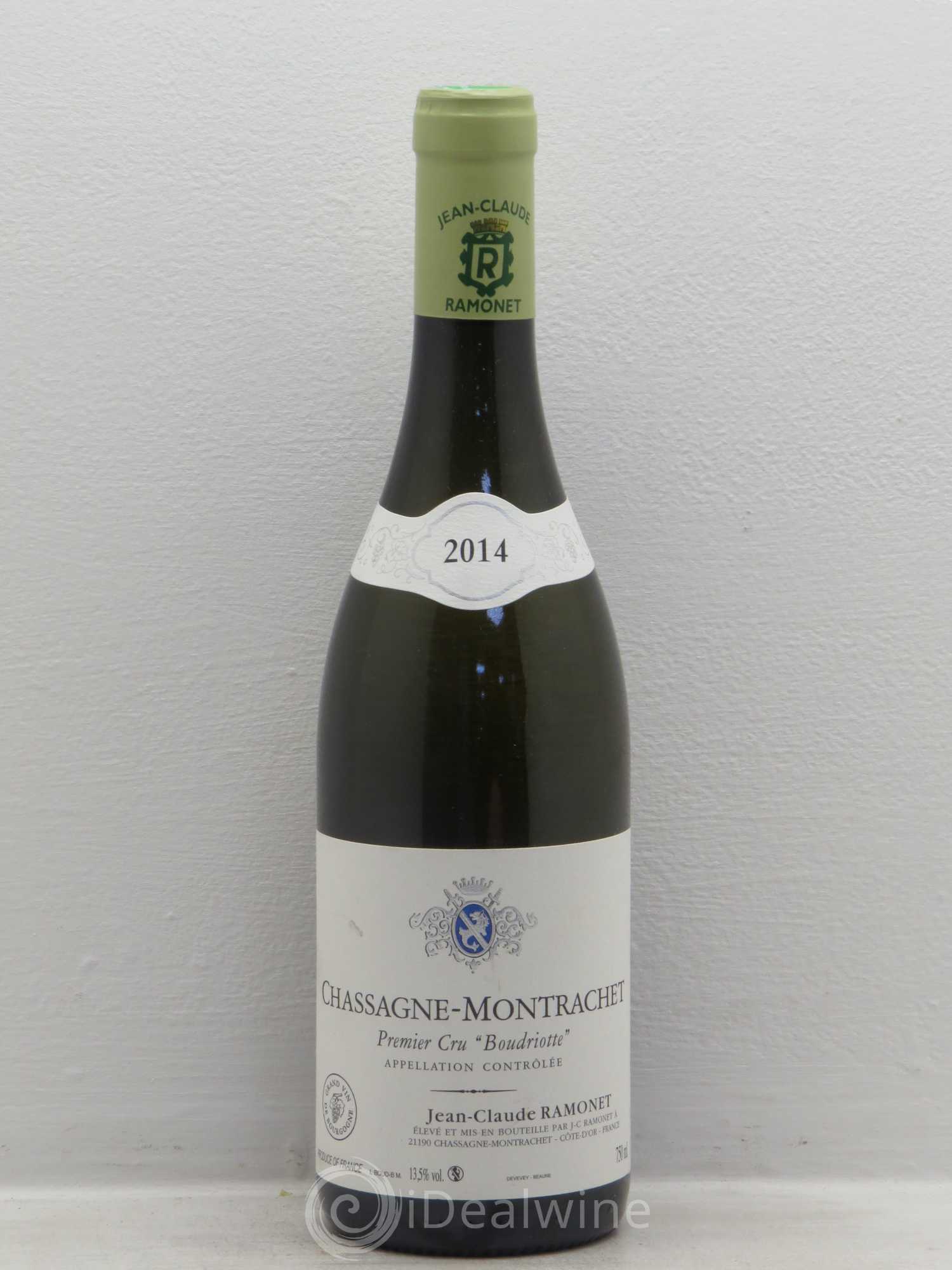 Chassagne-Montrachet 1er Cru Boudriotte Ramonet (Domaine) 2014 - Lot de 1 bouteille - 0
