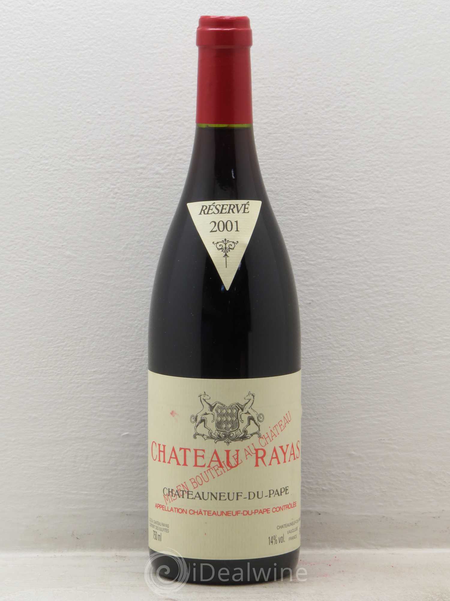 Châteauneuf-du-Pape Château Rayas Emmanuel Reynaud 2001 - Lot de 1 bouteille - 0
