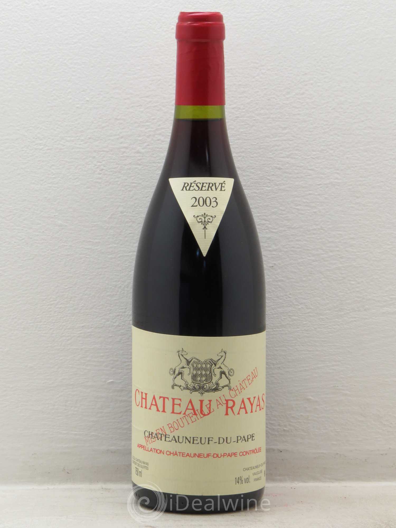 Châteauneuf-du-Pape Château Rayas Emmanuel Reynaud 2003 - Lot de 1 bouteille - 0