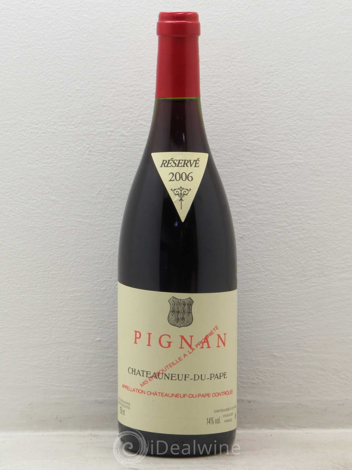 Châteauneuf-du-Pape Pignan Emmanuel Reynaud 2006 - Lot de 1 bouteille - 0