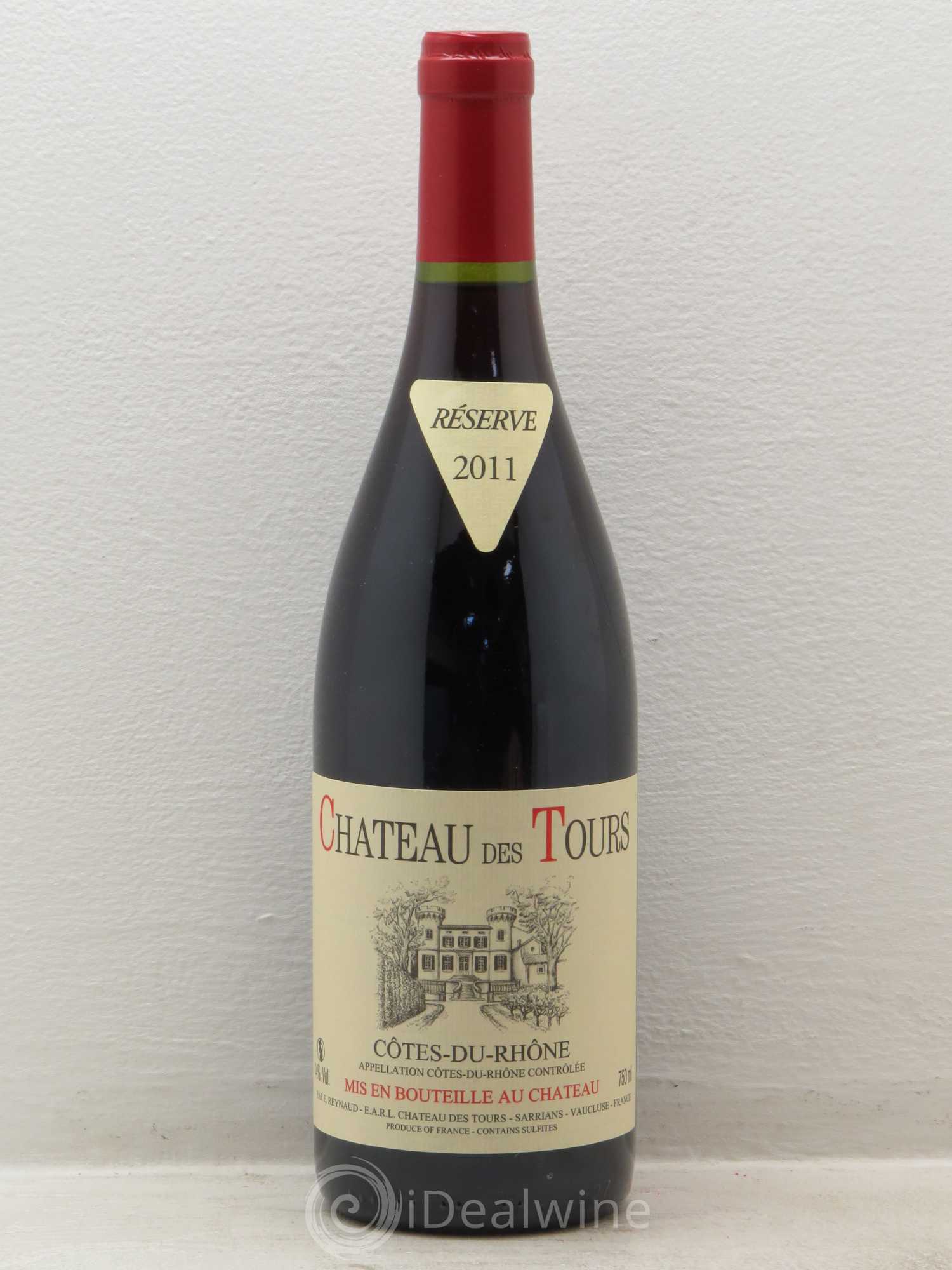 Côtes-du-Rhône Château des Tours Emmanuel Reynaud 2011 - Lot de 1 bouteille - 0