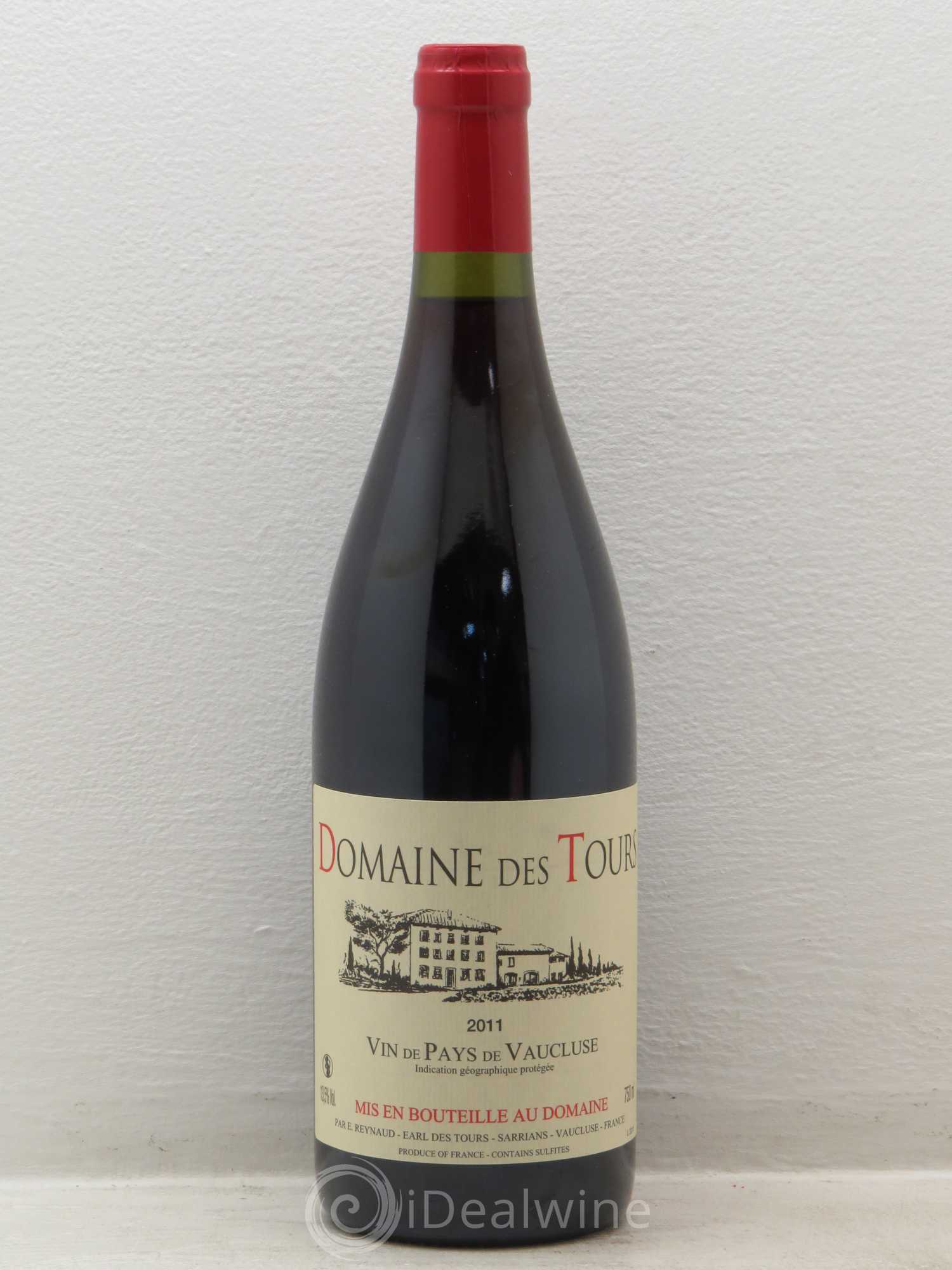 IGP Vaucluse (Vin de Pays de Vaucluse) Domaine des Tours Emmanuel Reynaud 2011 - Lot de 1 bouteille - 0