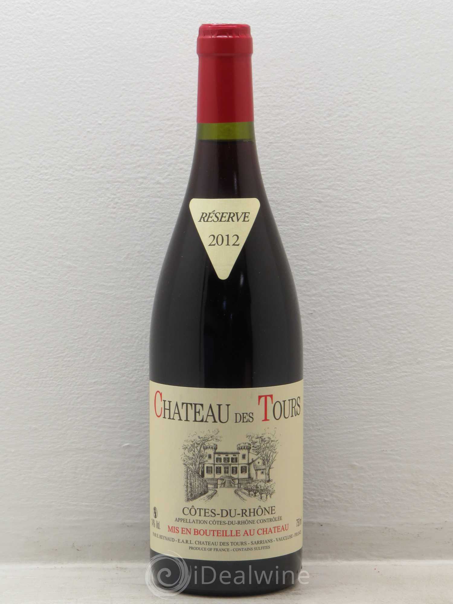 Côtes-du-Rhône Château des Tours Emmanuel Reynaud 2012 - Lot de 1 bouteille - 0
