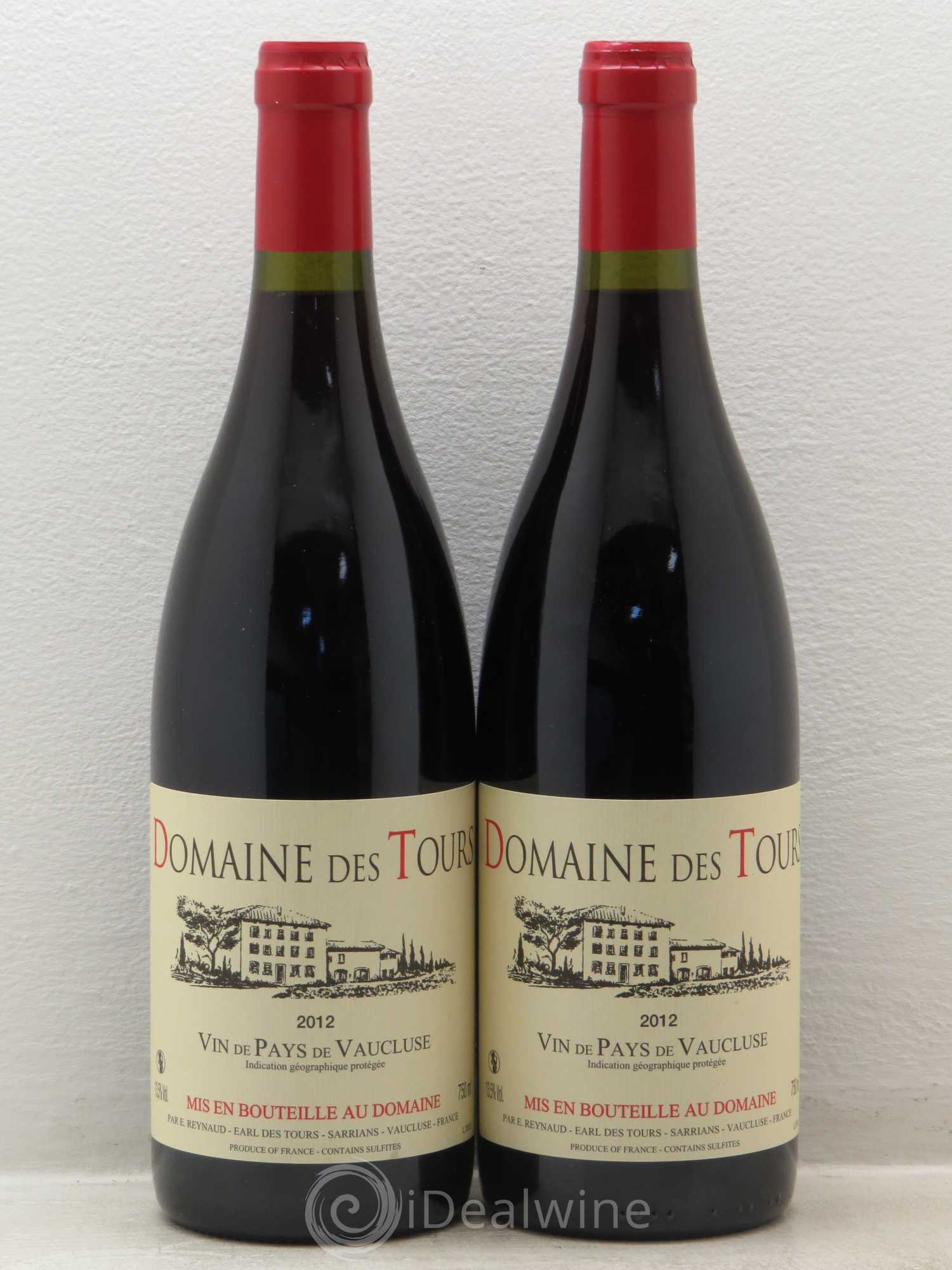IGP Vaucluse (Vin de Pays de Vaucluse) Domaine des Tours Emmanuel Reynaud 2012 - Lot de 2 bouteilles - 0