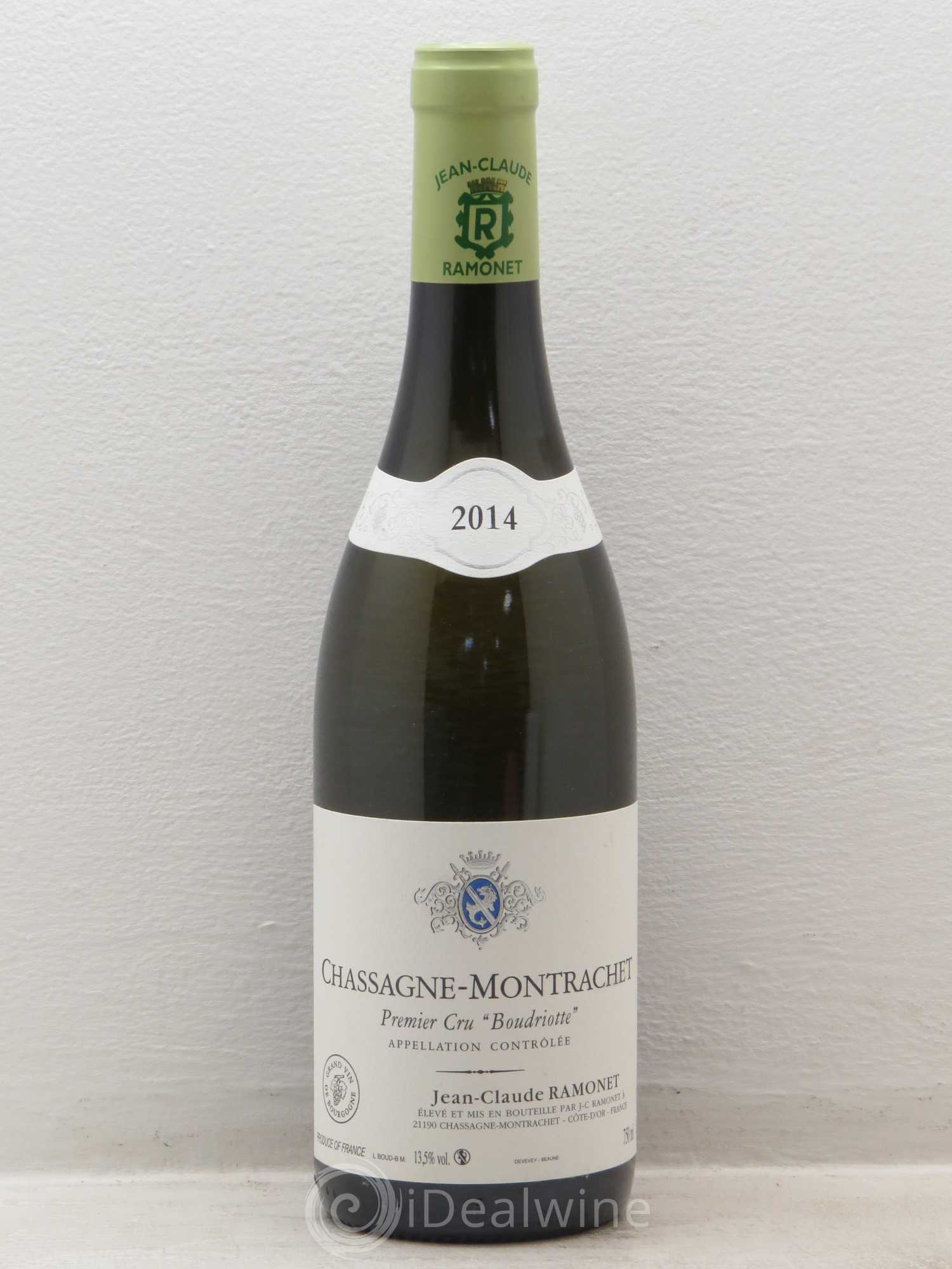 Chassagne-Montrachet 1er Cru Boudriotte Ramonet (Domaine) 2014 - Lot de 1 bouteille - 0