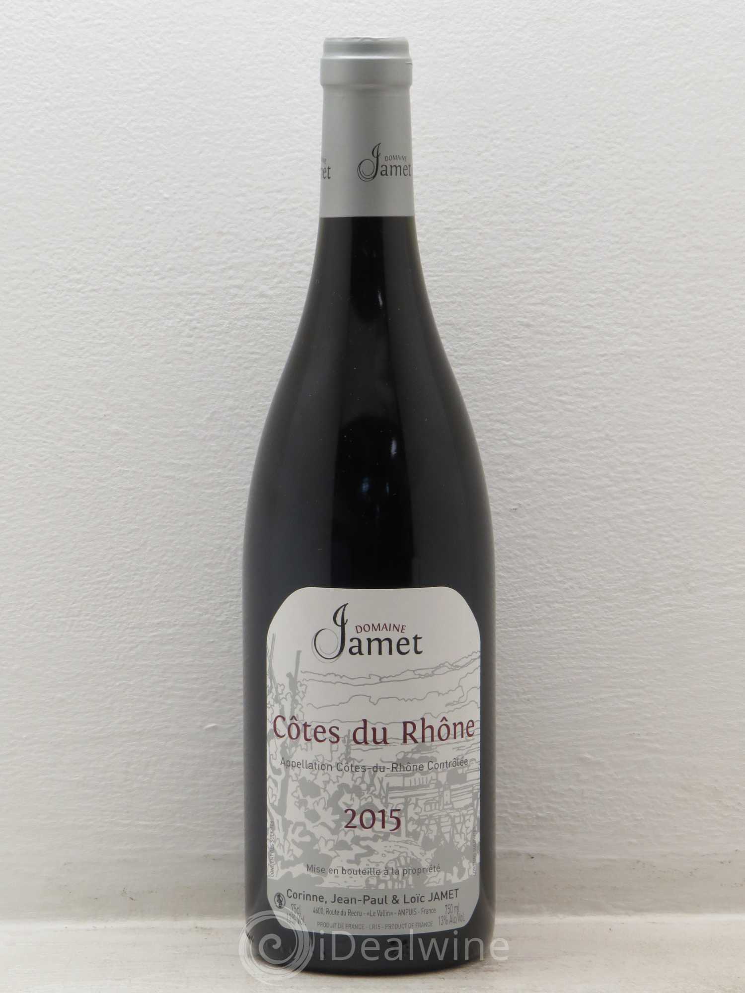 Côtes-du-Rhône Domaine Jamet 2015 - Lot de 1 bouteille - 0
