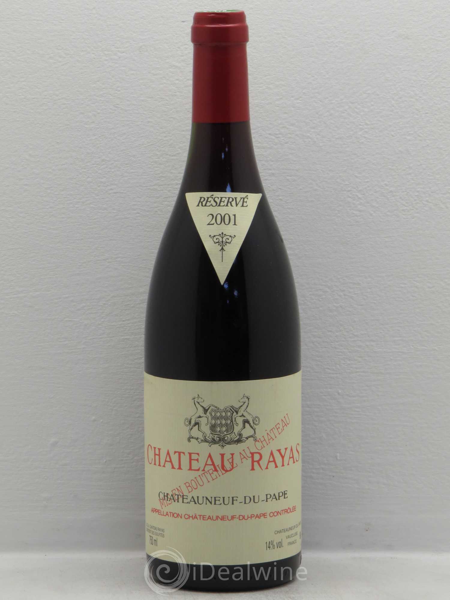 Châteauneuf-du-Pape Château Rayas Emmanuel Reynaud 2001 - Lot de 1 bouteille - 0