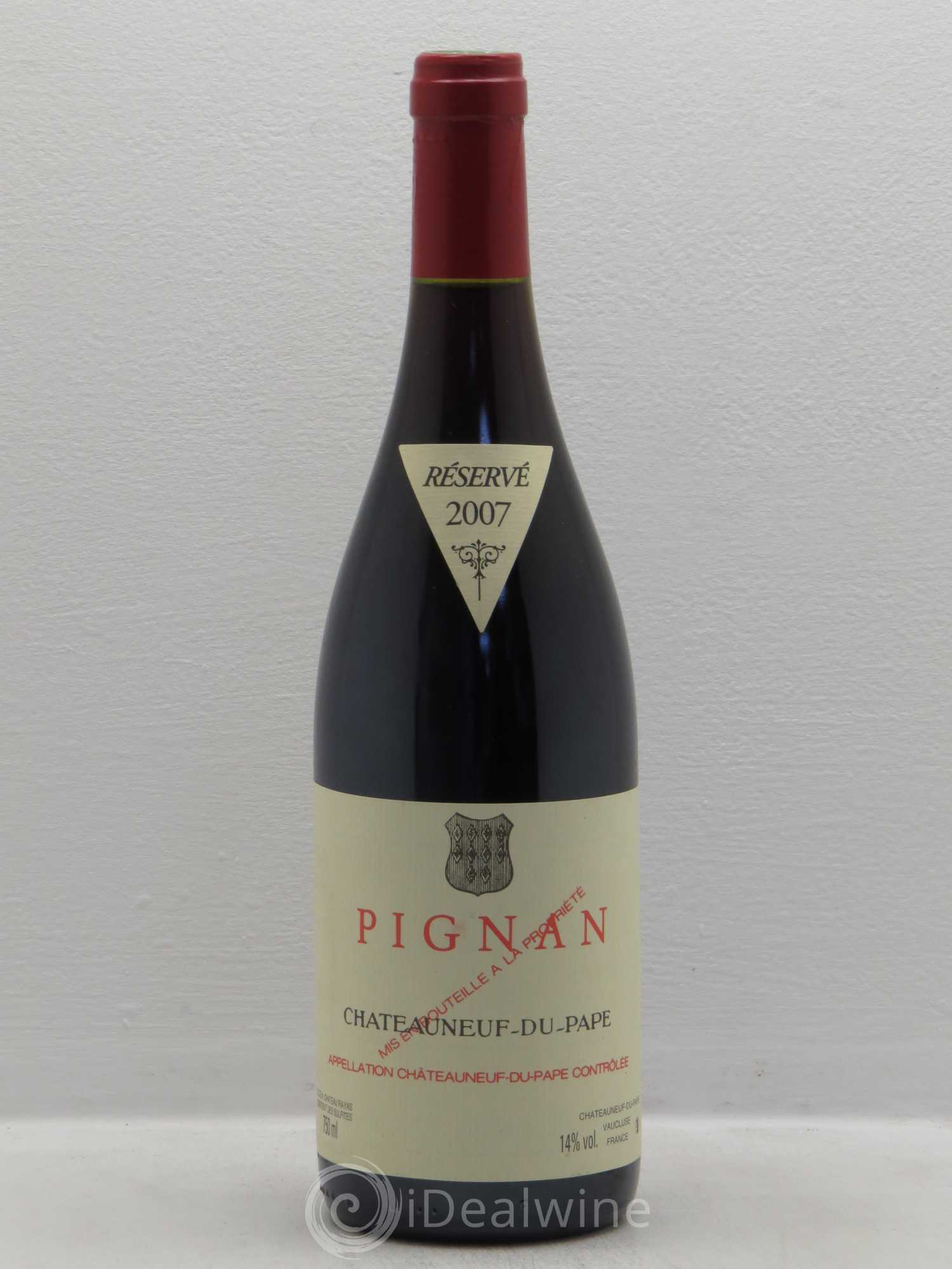 Châteauneuf-du-Pape Pignan Emmanuel Reynaud 2007 - Lot de 1 bouteille - 0