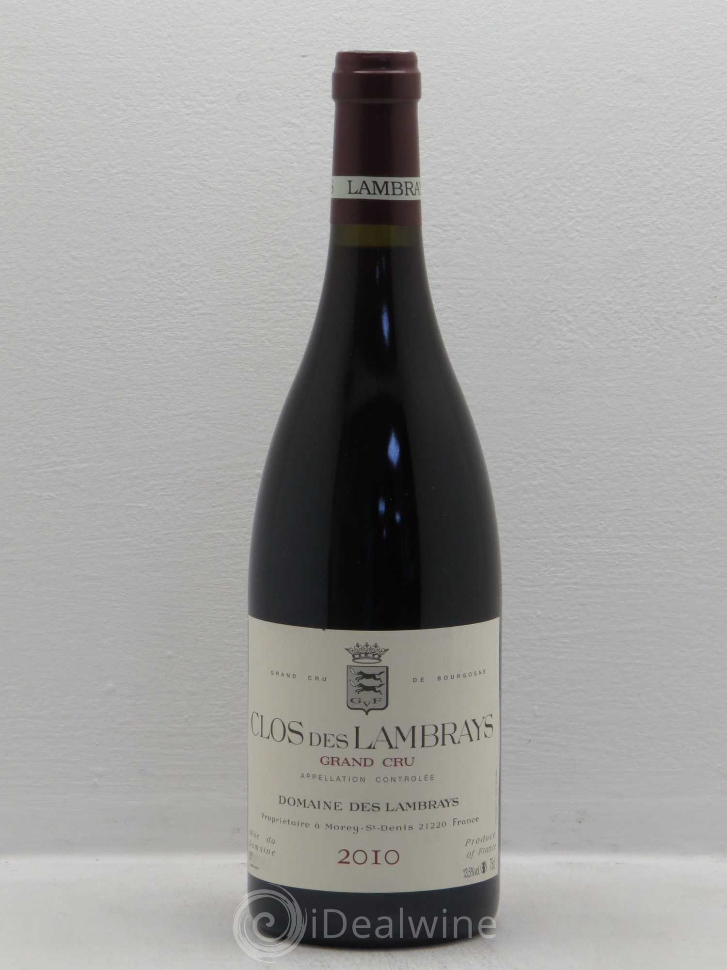 Clos des Lambrays Grand Cru Domaine des Lambrays 2010 - Lot de 1 bouteille - 0