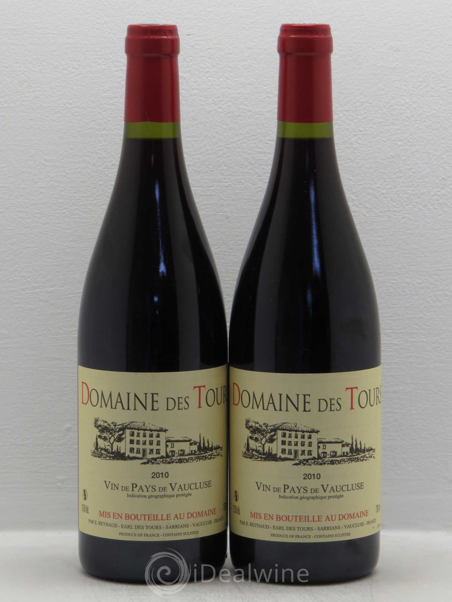 Vaucluse (Vin de Pays de Vaucluse) Domaine des Tours Emmanuel Reynaud 2010 - Lot de 2 bouteilles - 0