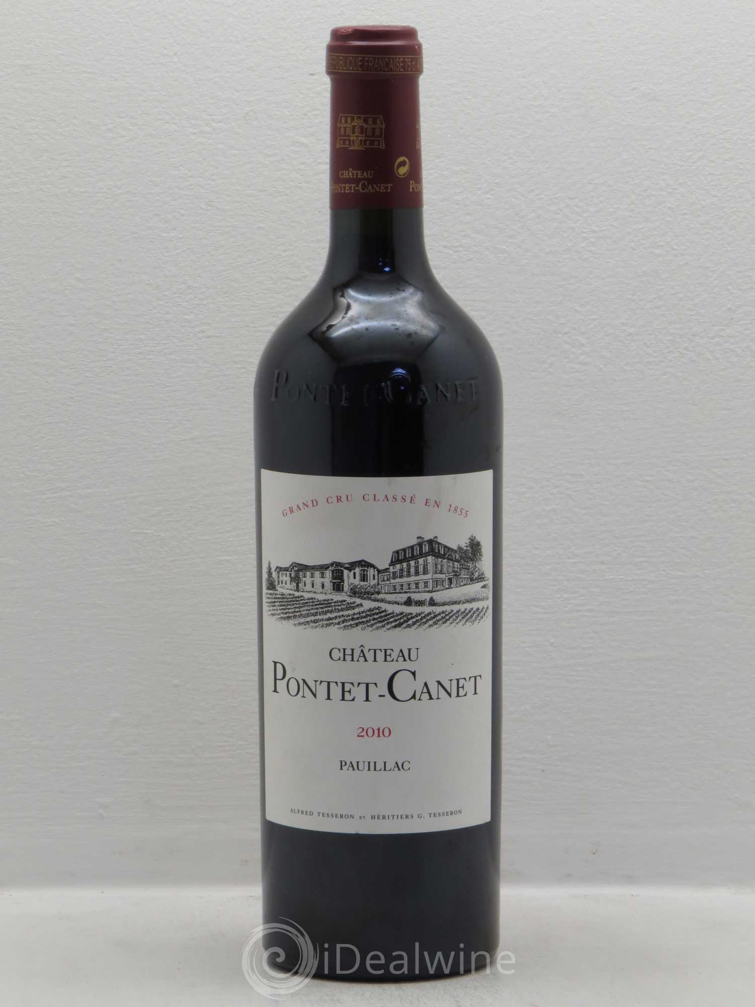 Château Pontet Canet 5ème Grand Cru Classé 2010 - Lot de 1 bouteille - 0