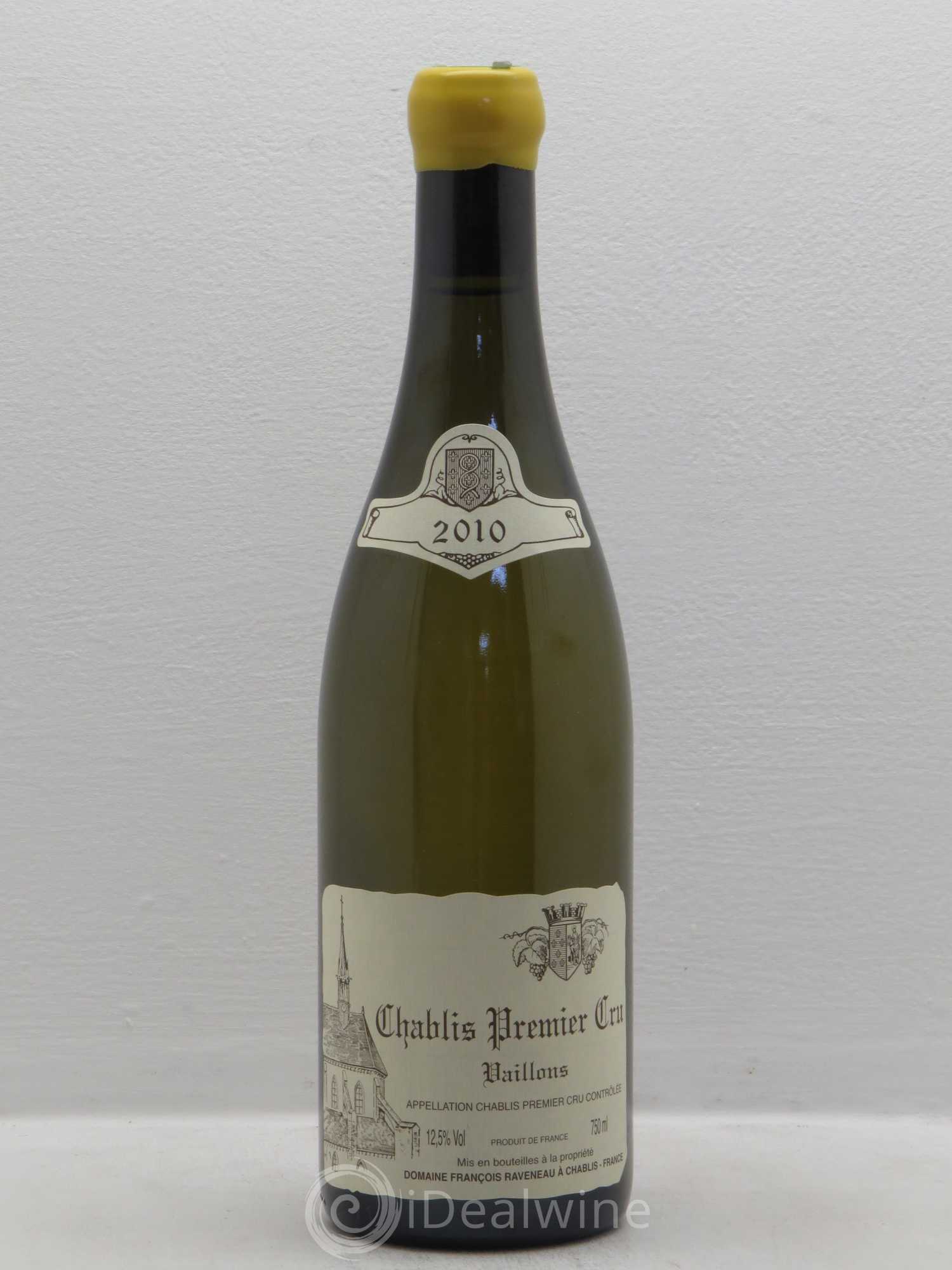 Chablis 1er Cru Vaillons Raveneau (Domaine) 2010 - Lot de 1 bouteille - 0