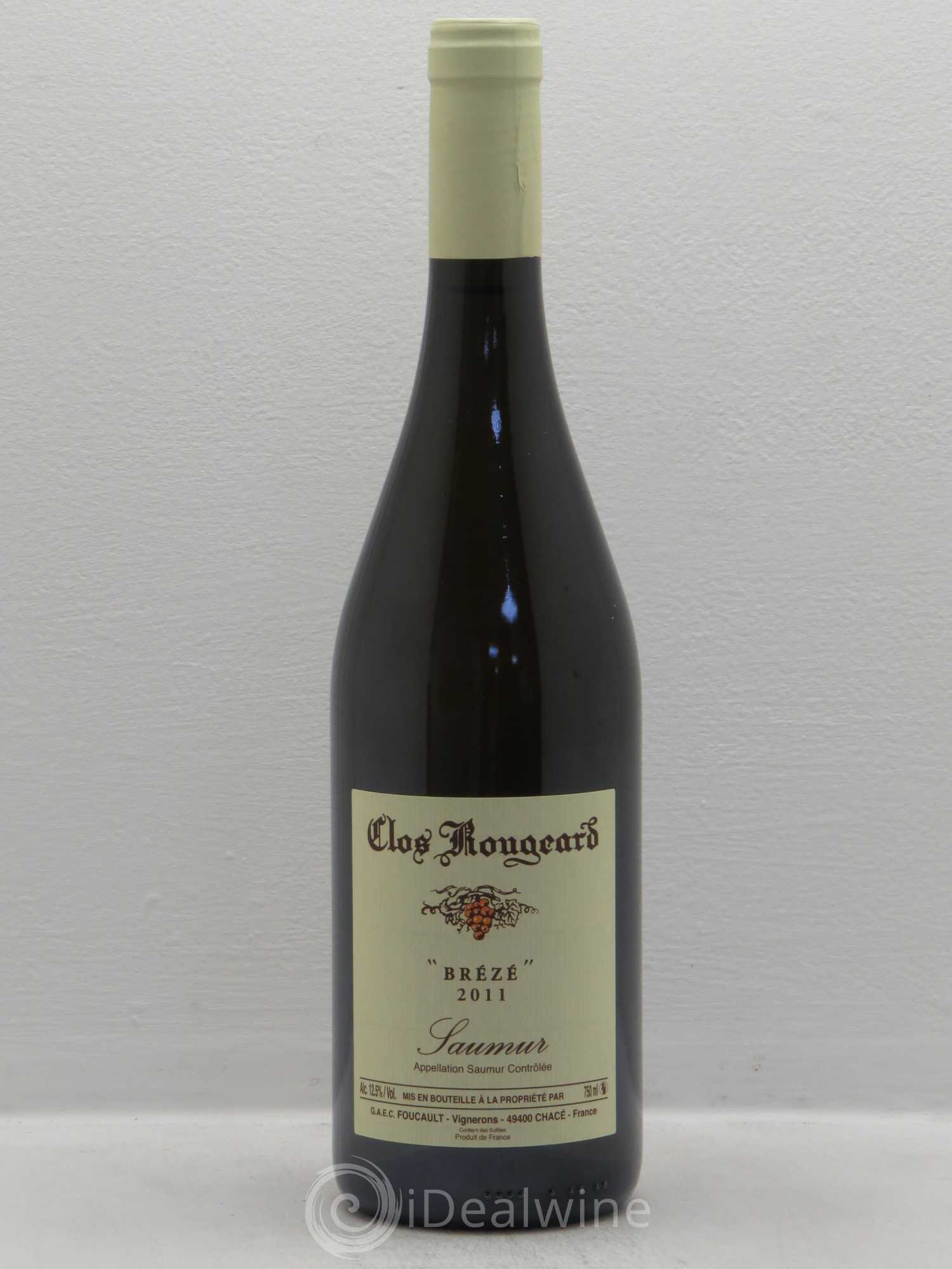 Saumur Brézé Clos Rougeard 2011 - Lot de 1 bouteille - 0