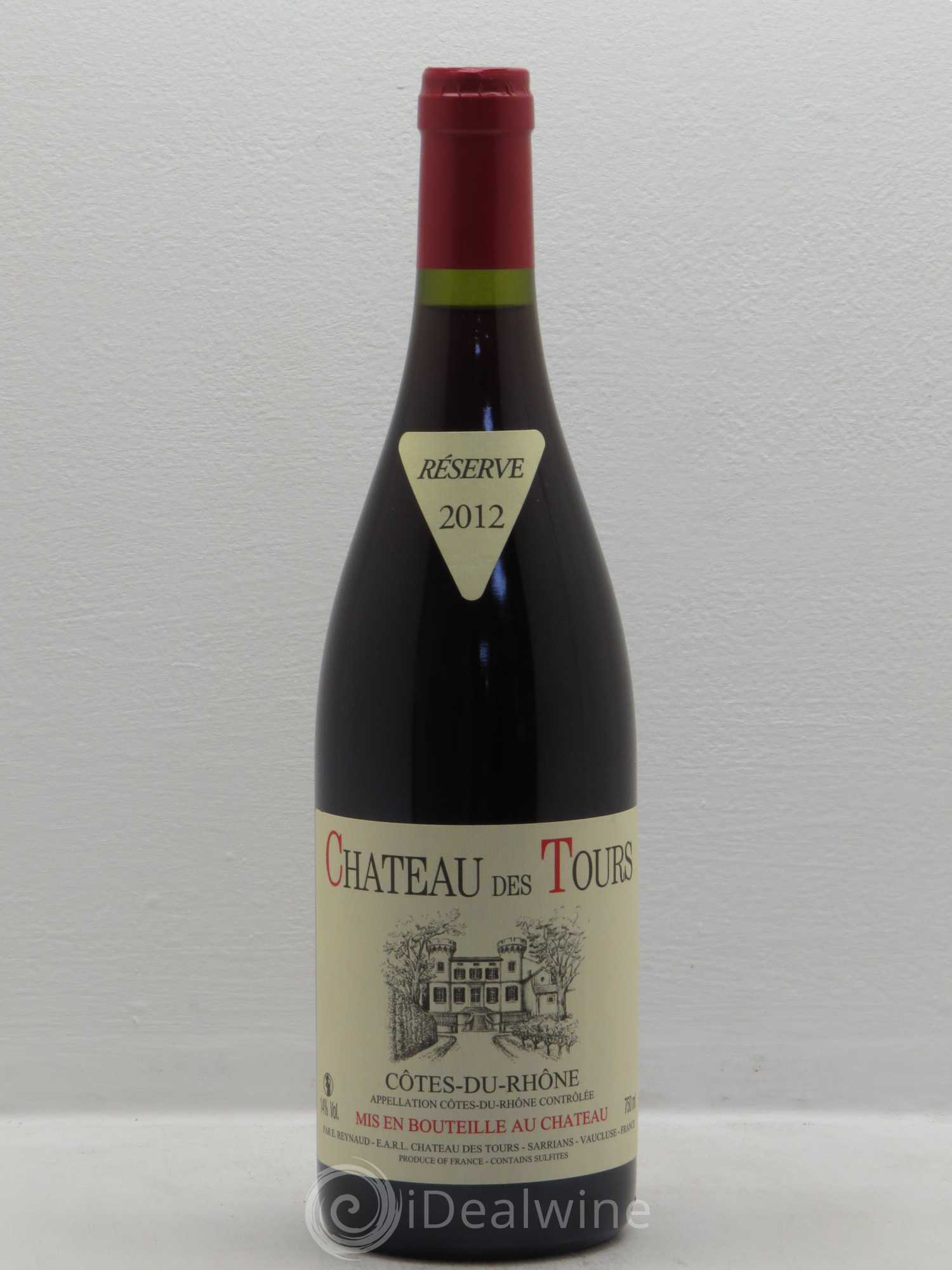 Côtes-du-Rhône Château des Tours Emmanuel Reynaud 2012 - Lot de 1 bouteille - 0