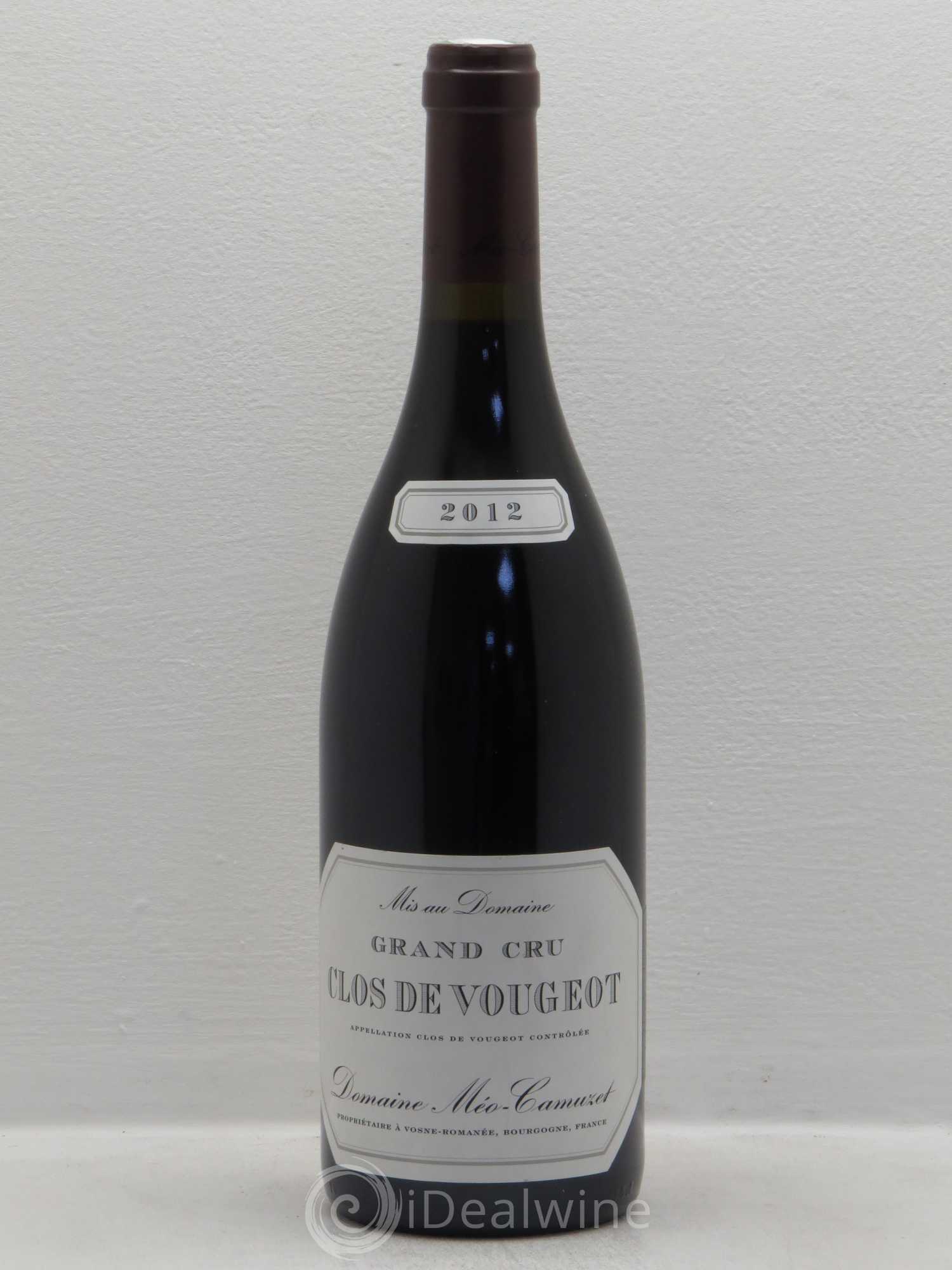 Clos de Vougeot Grand Cru Méo-Camuzet (Domaine) 2012 - Lot de 1 bouteille - 0
