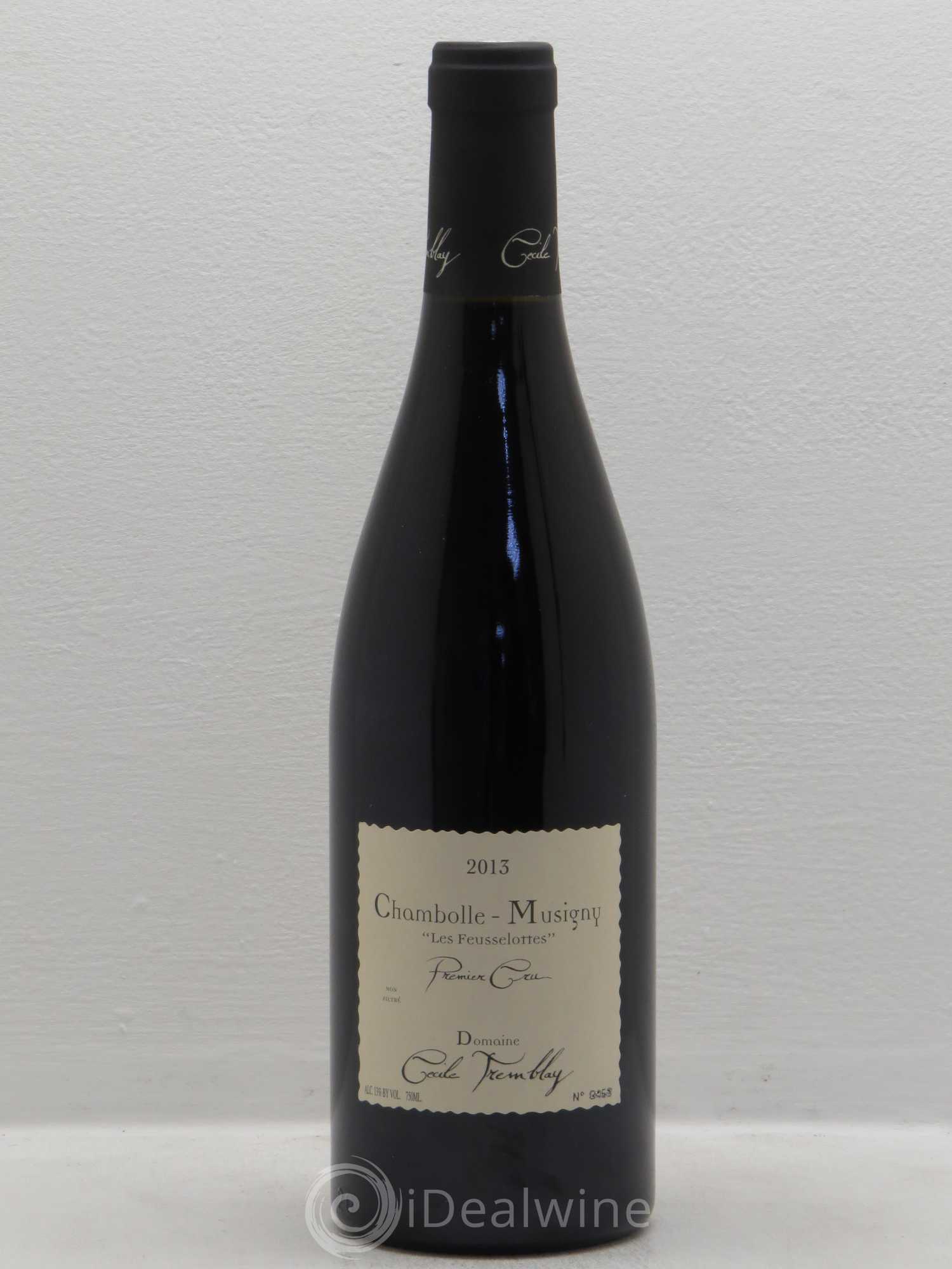 Chambolle-Musigny 1er Cru Les Feusselottes Cécile Tremblay 2013 - Lot de 1 bouteille - 0