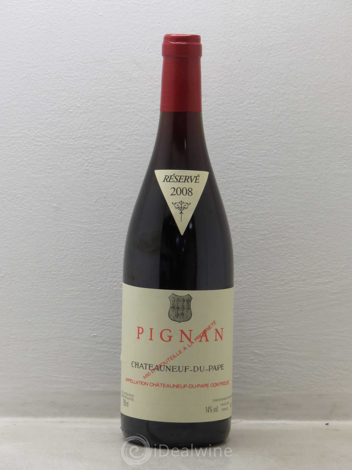 Châteauneuf-du-Pape Pignan Emmanuel Reynaud 2008 - Lot de 1 bouteille - 0