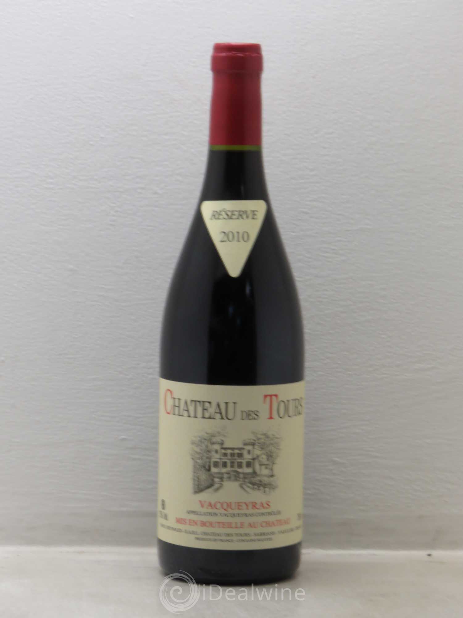 Vacqueyras Château des Tours Emmanuel Reynaud 2010 - Lot de 1 bouteille - 0