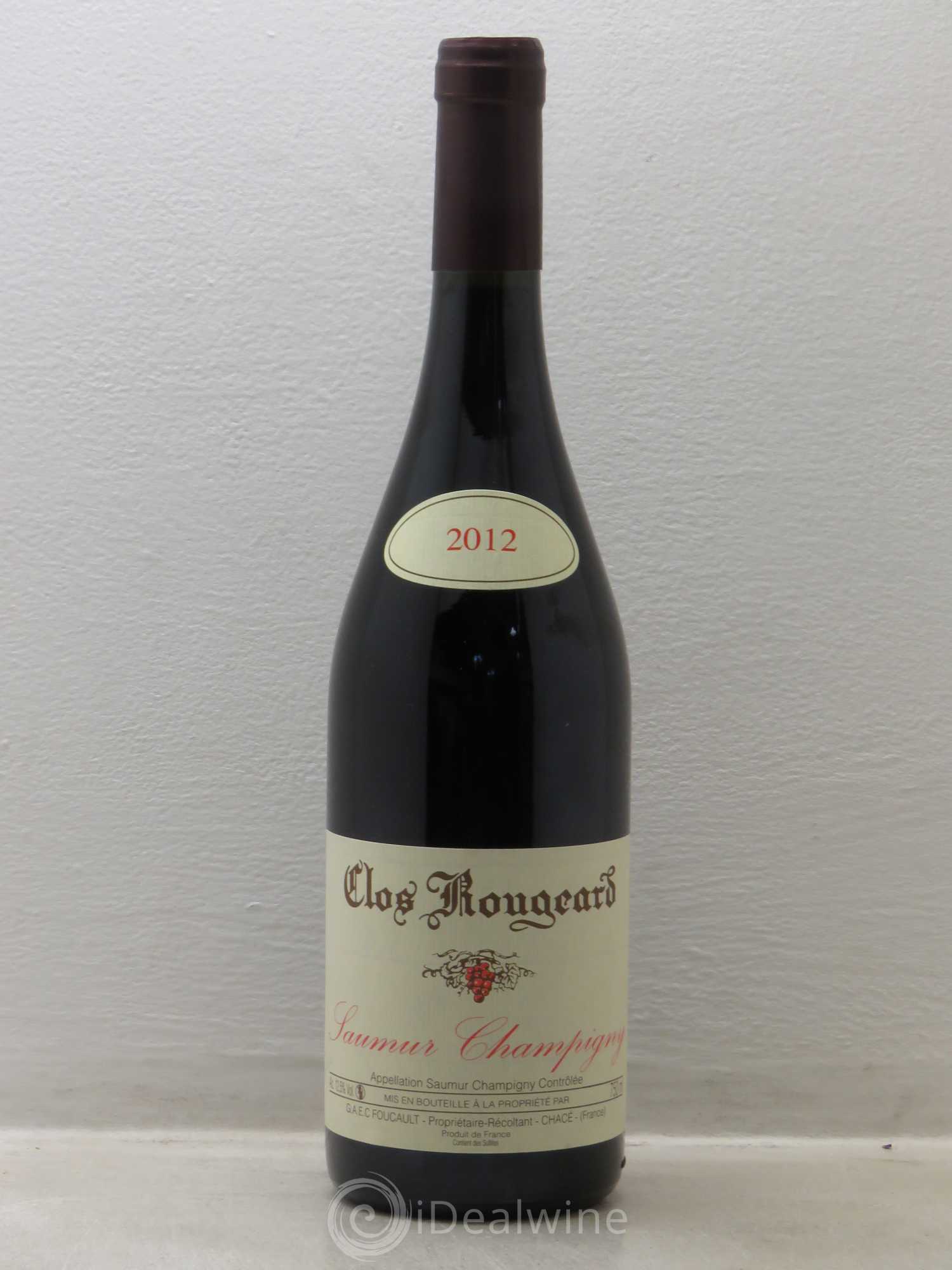 Saumur-Champigny Clos Rougeard 2012 - Lot de 1 bouteille - 0