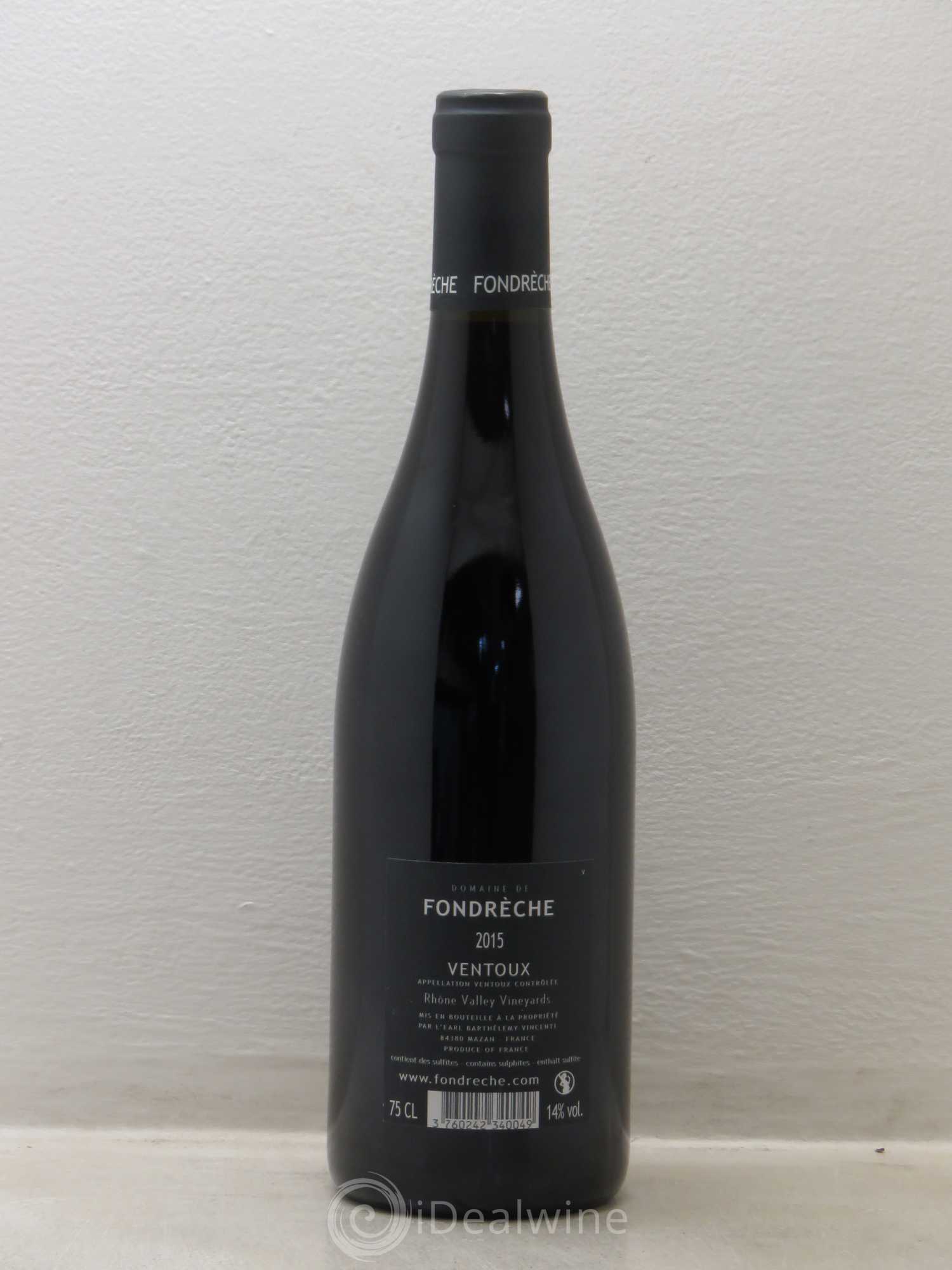 Ventoux Divergente - domaine de Fondrèche 2015 - Posten von 1 Flasche - 1