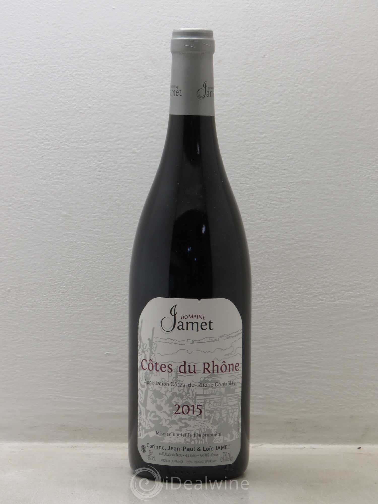 Côtes-du-Rhône Jamet 2015 - Lot de 1 bouteille - 0