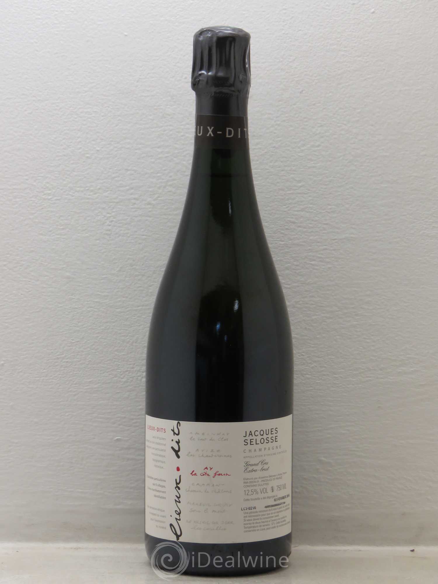 La Côte Faron Blanc de Noirs Grand Cru Extra-Brut Jacques Selosse - Lot de 1 bouteille - 0