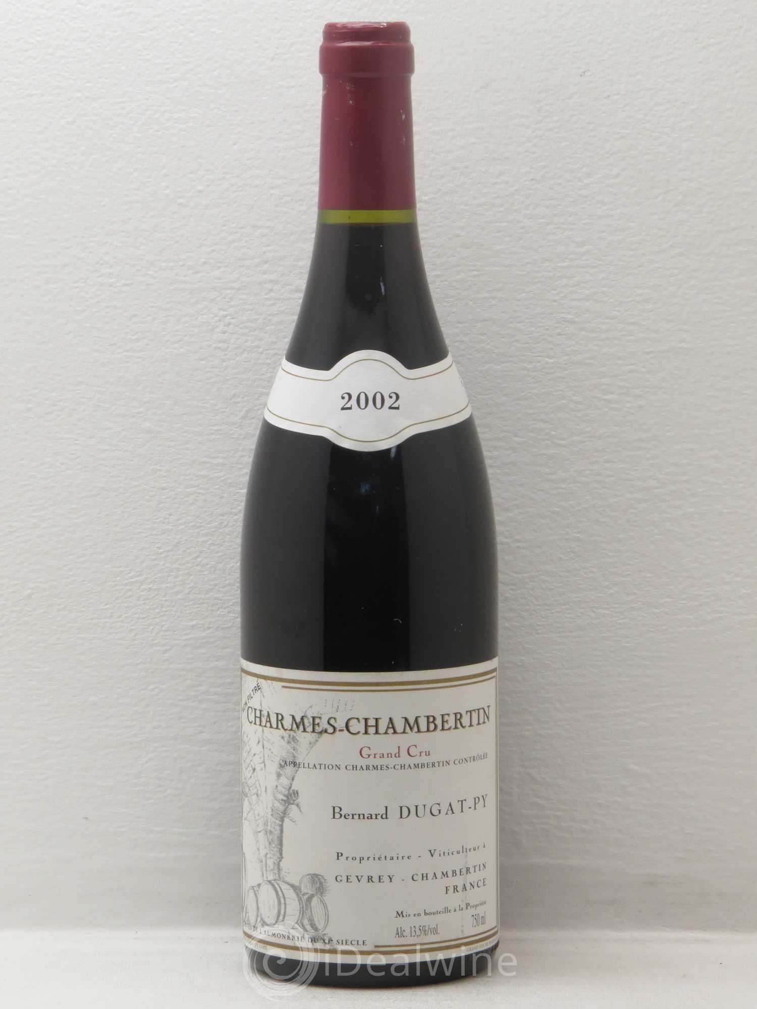 Charmes-Chambertin Grand Cru Dugat-Py 2002 - Lot de 1 bouteille - 0