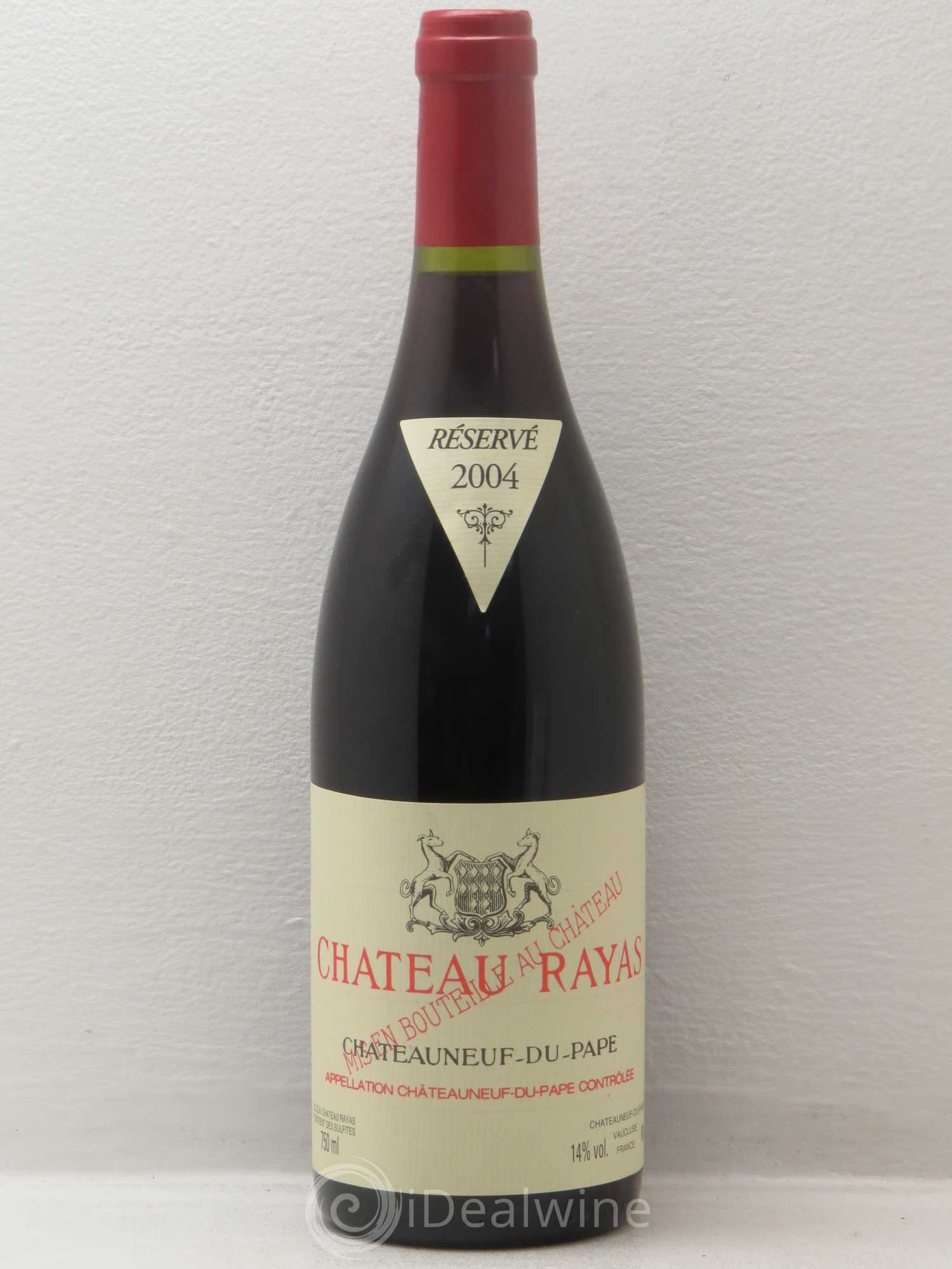 Châteauneuf-du-Pape Château Rayas Emmanuel Reynaud 2004 - Lot de 1 bouteille - 0
