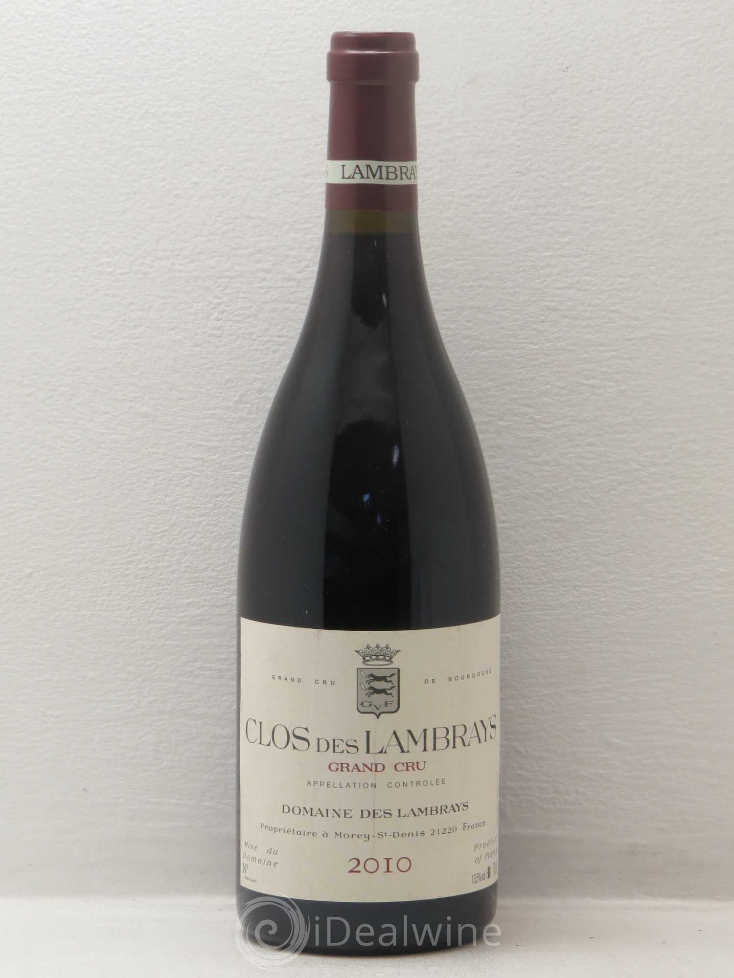 Clos des Lambrays Grand Cru Domaine des Lambrays 2010 - Lotto di 1 bottiglia - 0