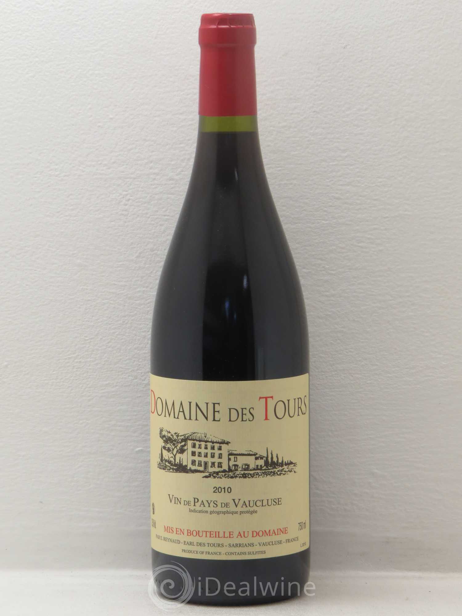 Vaucluse (Vin de Pays de Vaucluse) Domaine des Tours Emmanuel Reynaud 2010 - Lot de 1 bouteille - 0