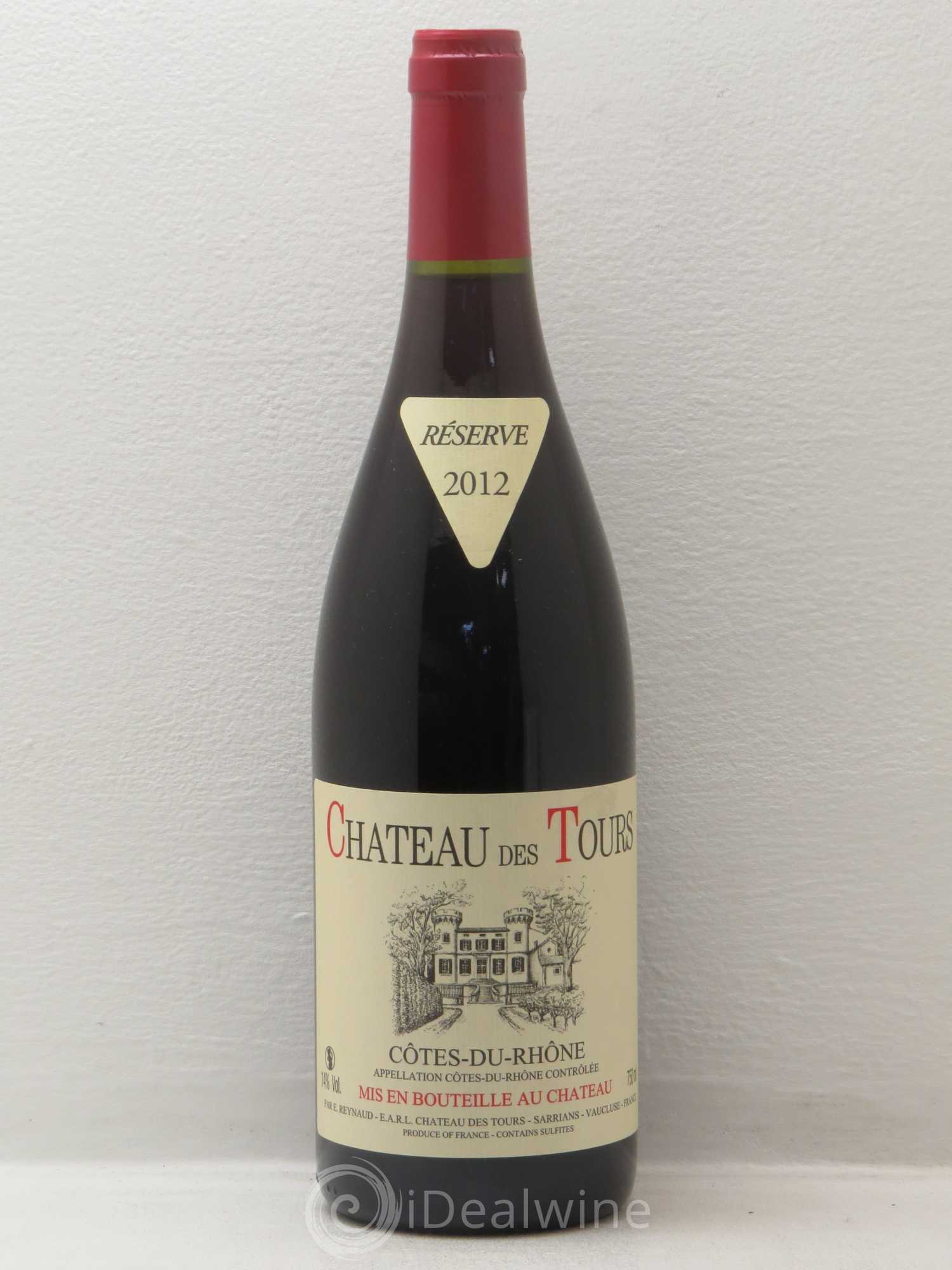 Côtes-du-Rhône Château des Tours Emmanuel Reynaud 2012 - Lot de 1 bouteille - 0