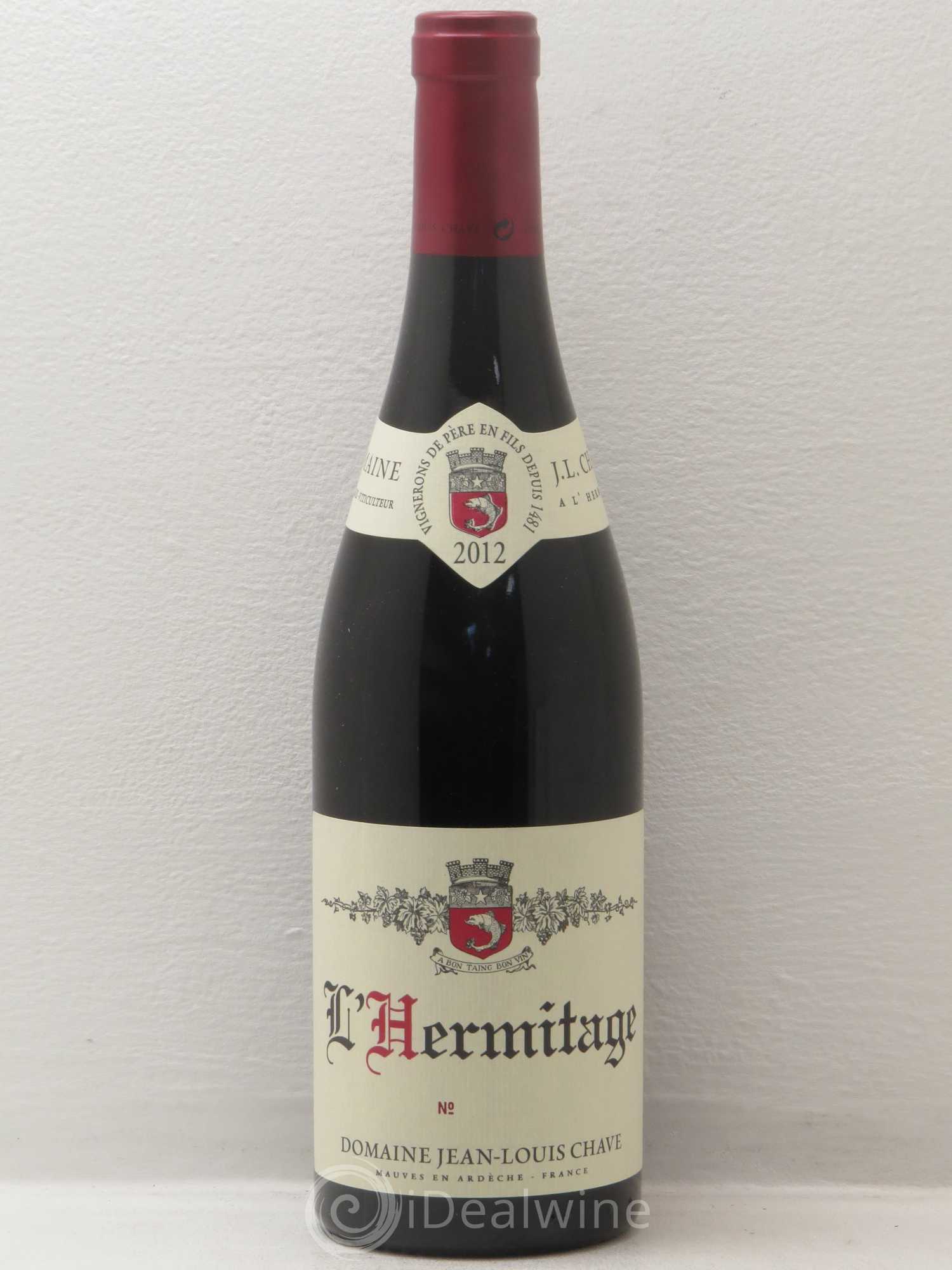 Hermitage Jean-Louis Chave 2012 - Lot de 1 bouteille - 0