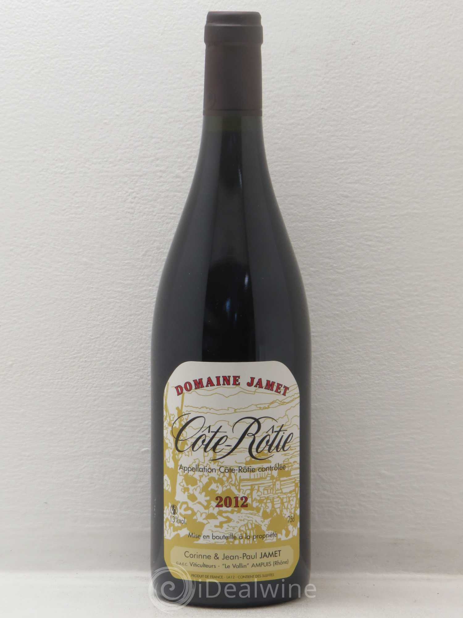 Côte-Rôtie Jamet (Domaine) 2012 - Lot de 1 bouteille - 0