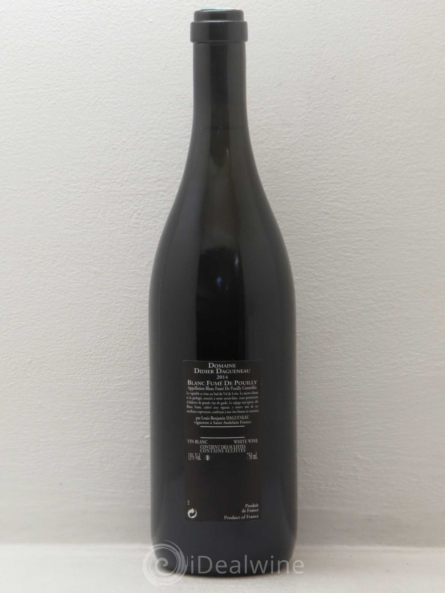 Vin de France (anciennement Pouilly-Fumé) Silex Dagueneau (Domaine Didier - Louis-Benjamin) 2014 - Lot de 1 bouteille - 1