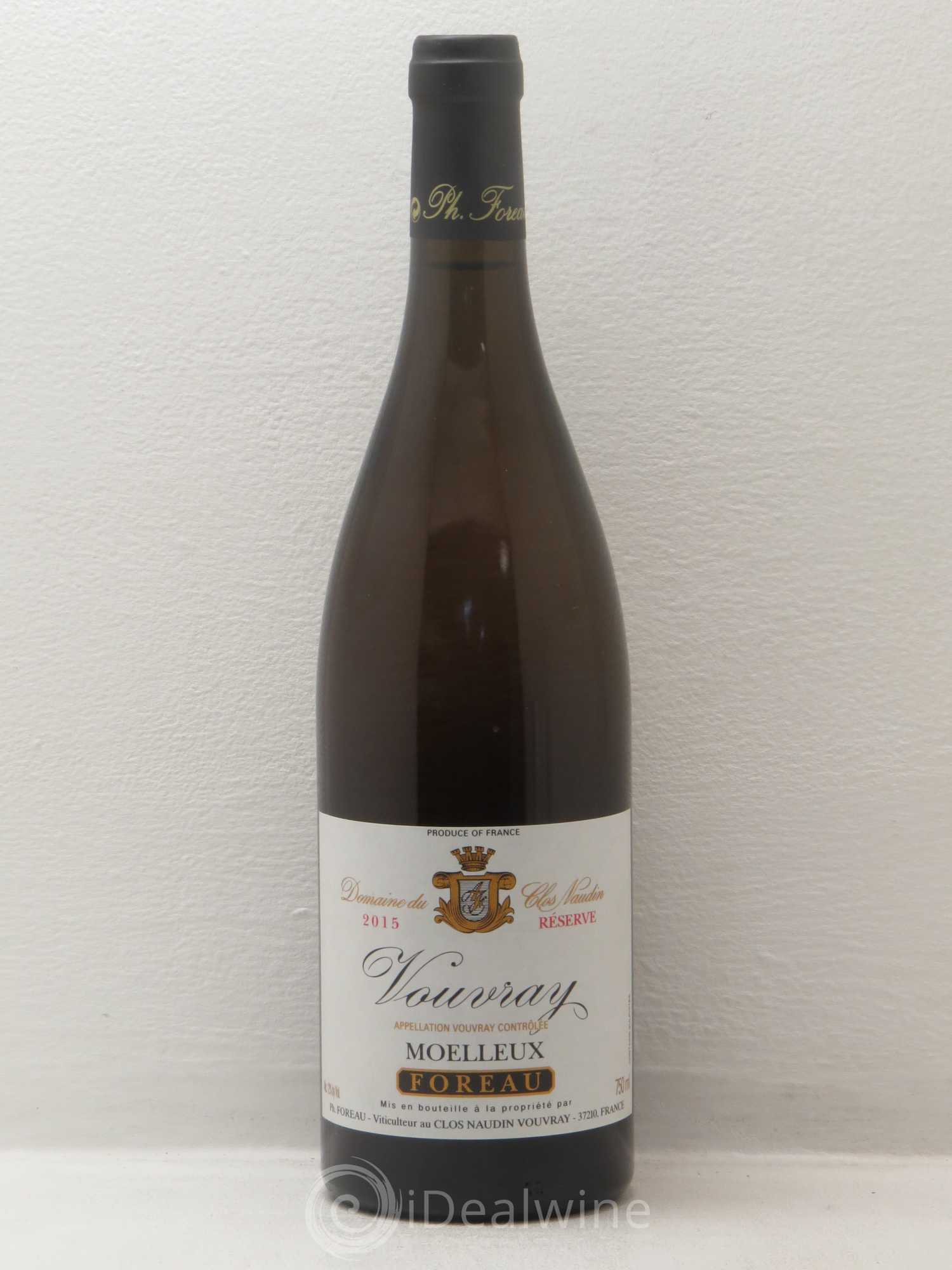 Vouvray Moelleux Réserve Clos Naudin - Philippe Foreau 2015 - Lotto di 1 bottiglia - 0