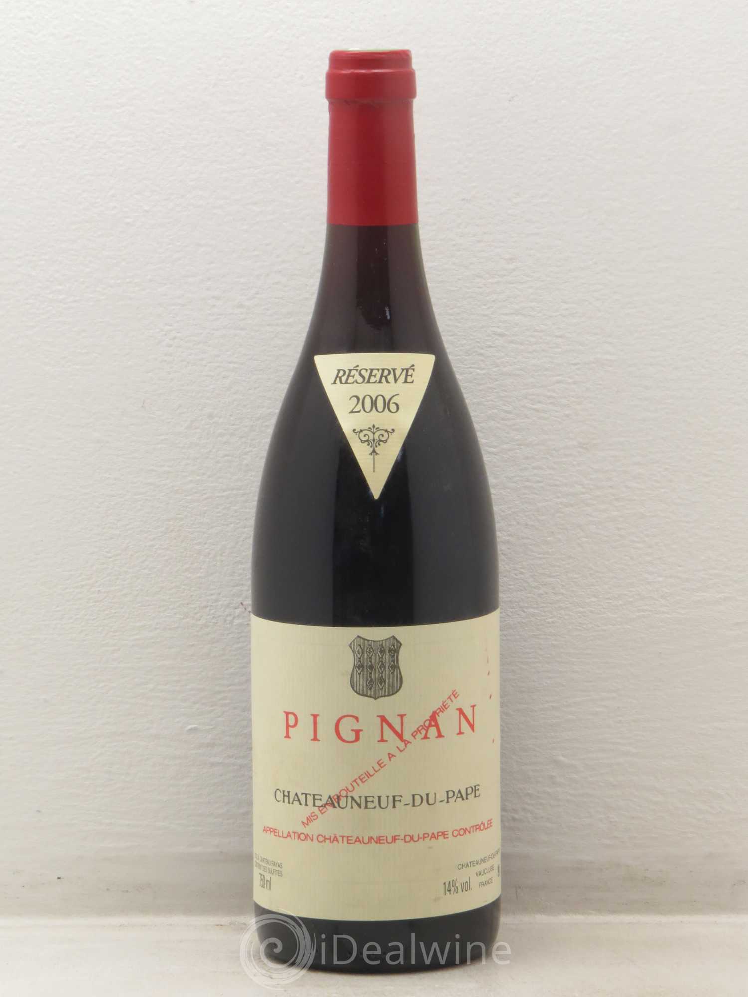 Châteauneuf-du-Pape Pignan Emmanuel Reynaud 2006 - Lot de 1 bouteille - 0
